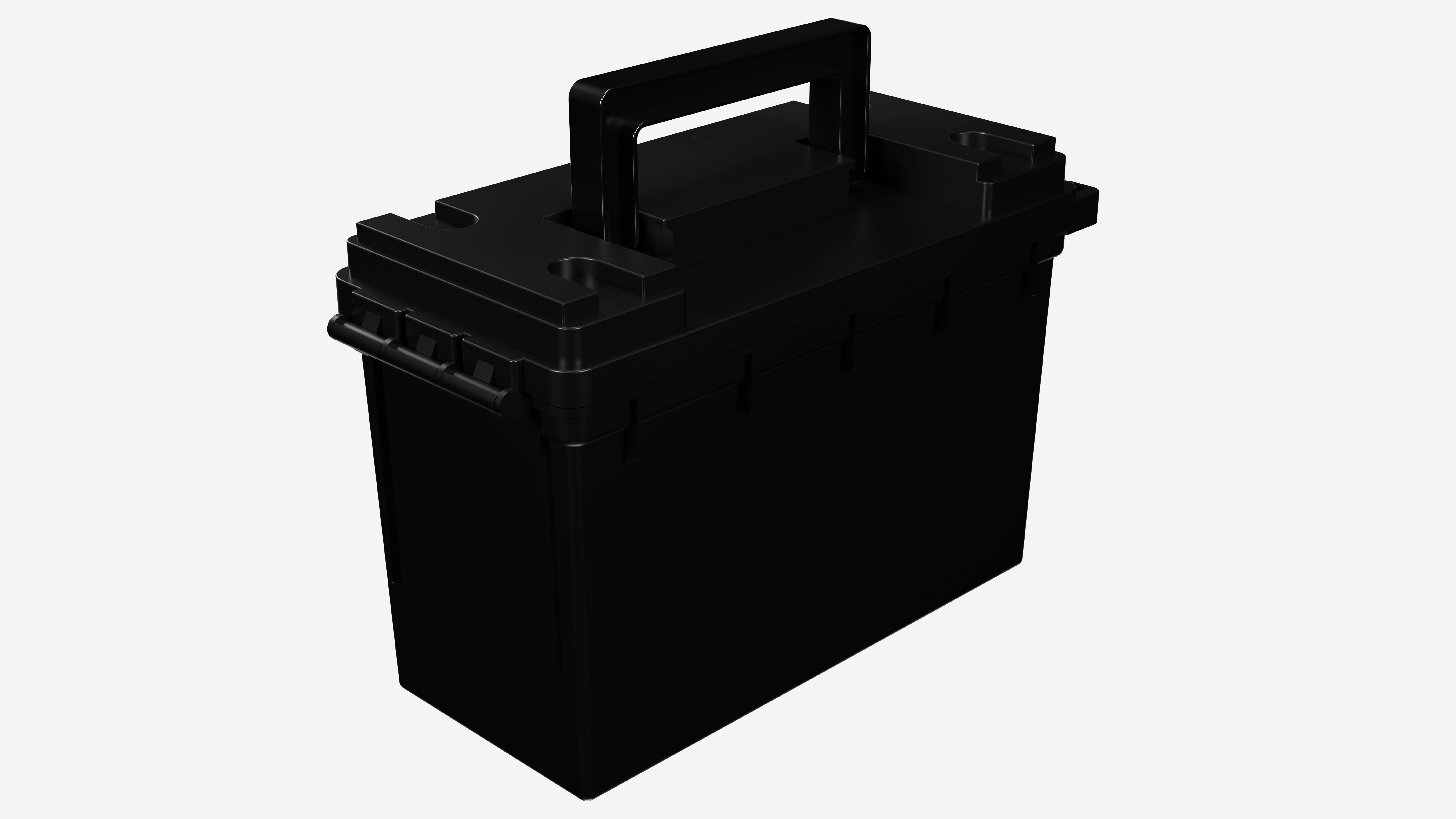 Plastic Ammo Box 3D model_2
