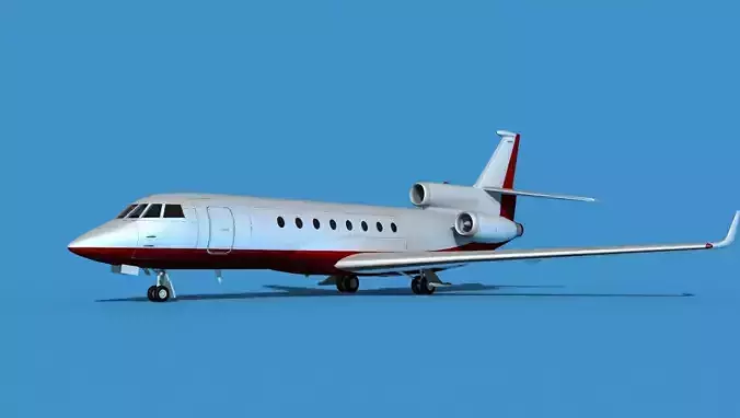 Dassault Falcon 50 V07 3D model