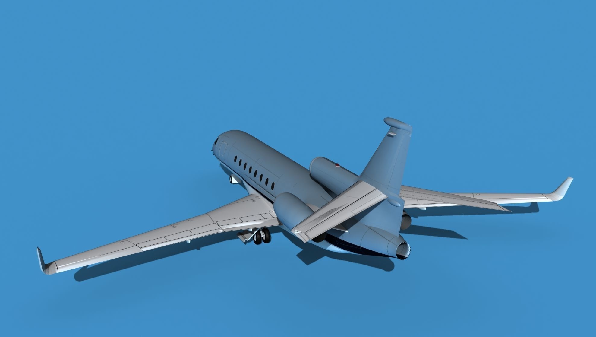 Dassault Falcon 50 V08 3D model_7