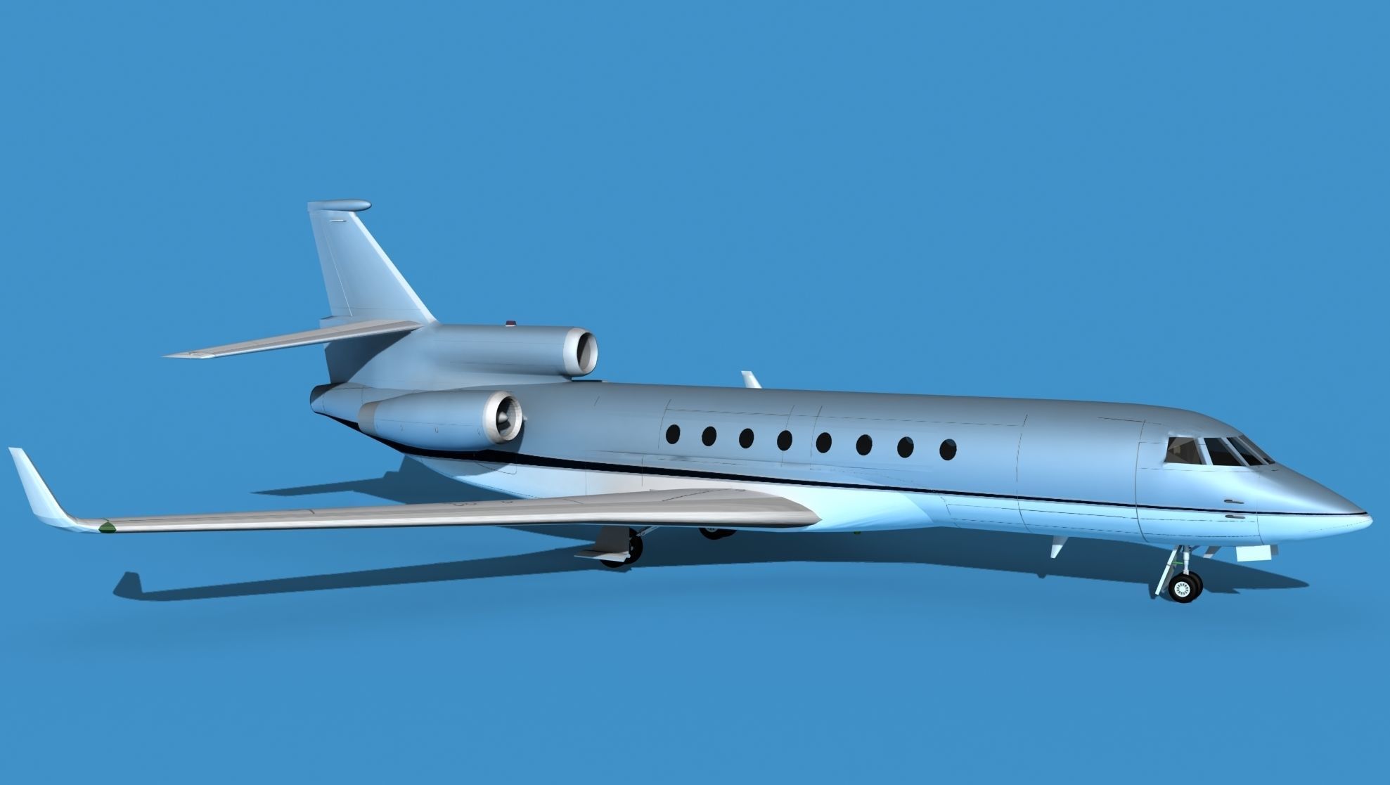 Dassault Falcon 50 V08 3D model_3