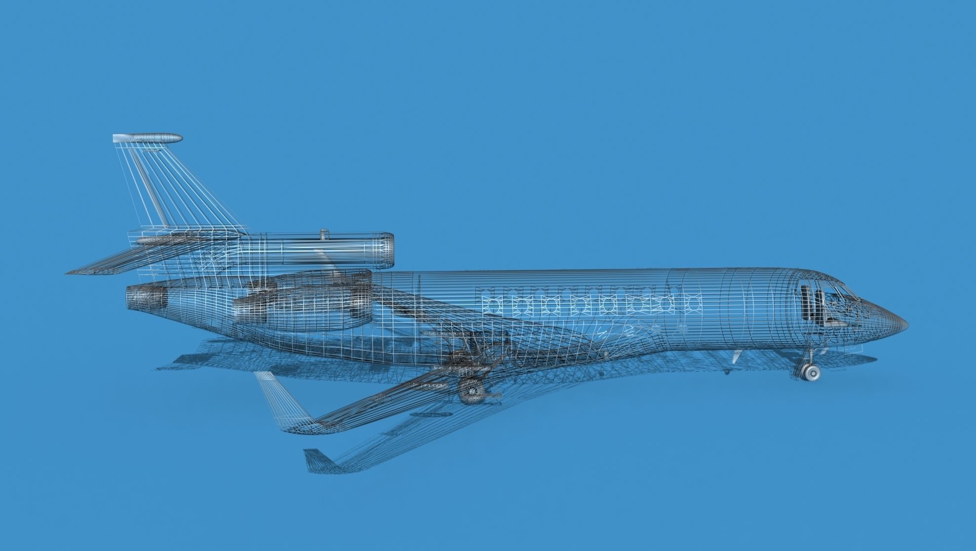 Dassault Falcon 50 V08 3D model_13