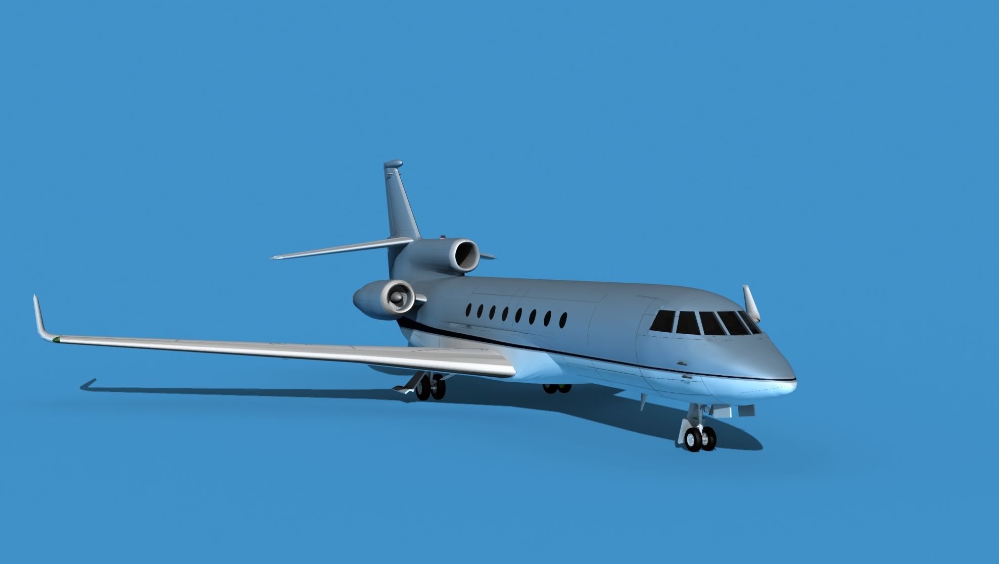 Dassault Falcon 50 V08 3D model_2