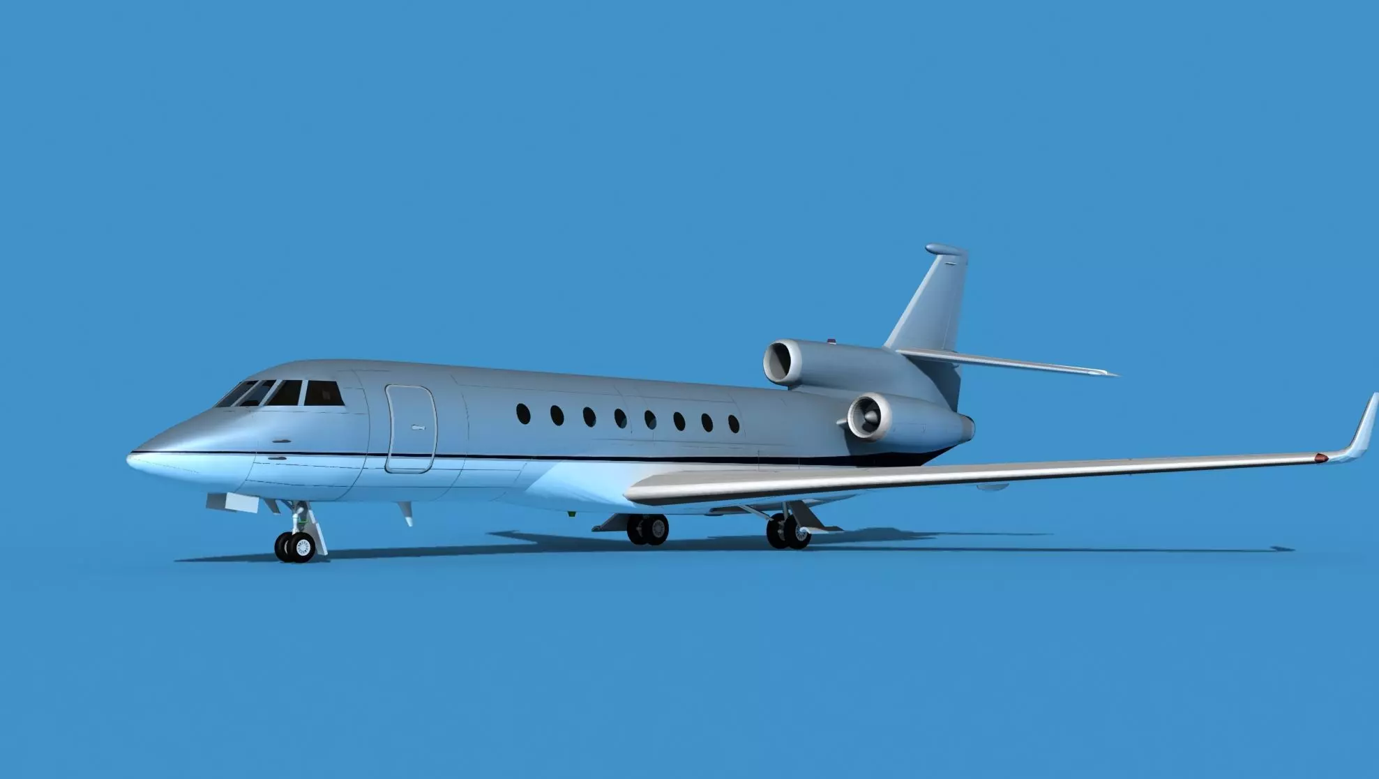 Dassault Falcon 50 V08 3D model_0