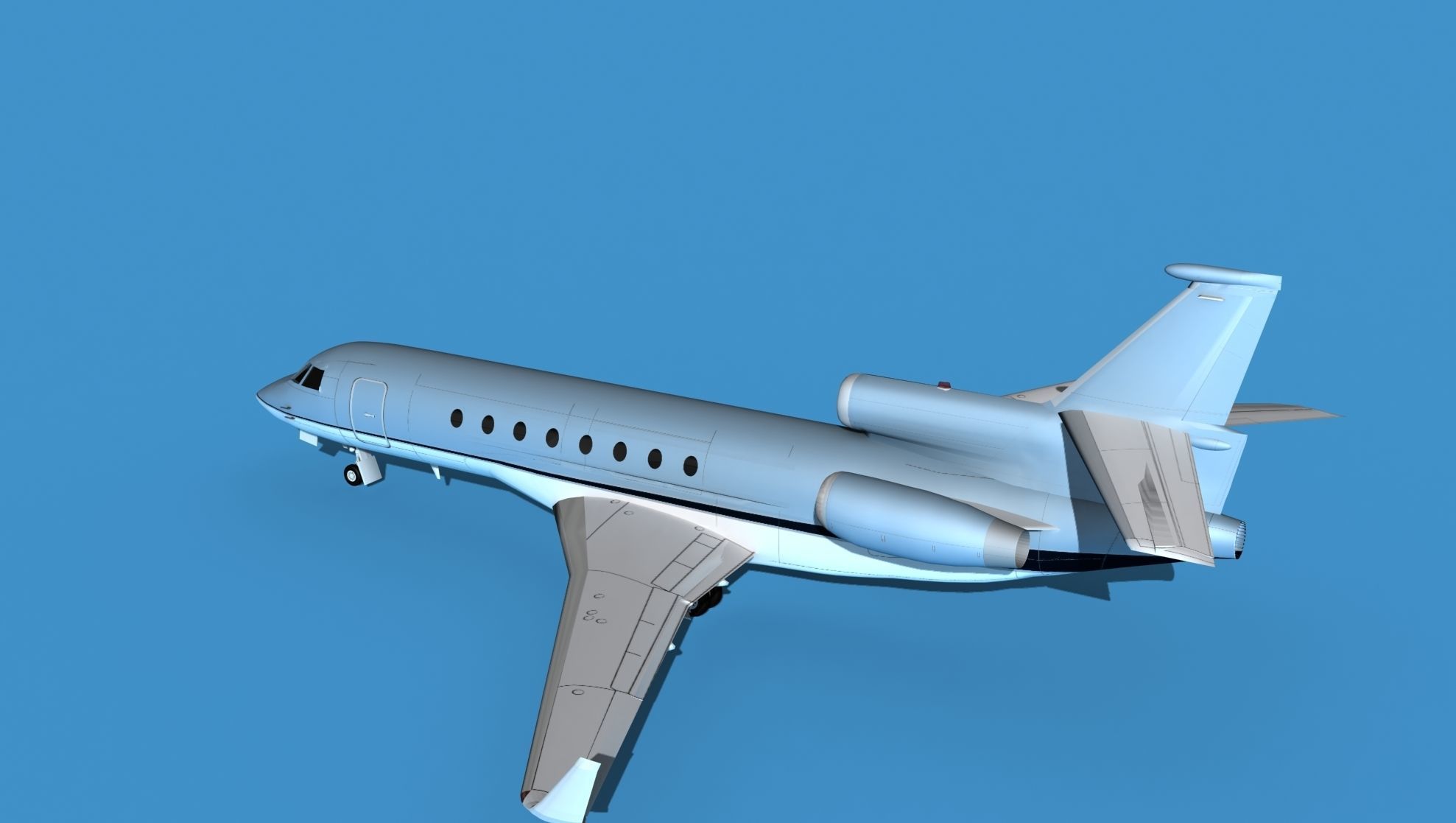 Dassault Falcon 50 V08 3D model_8