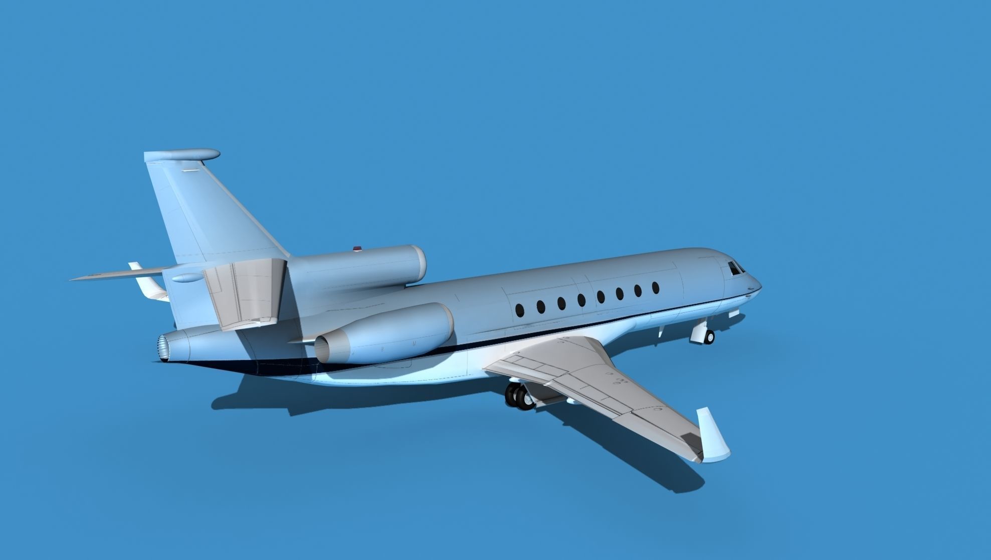 Dassault Falcon 50 V08 3D model_5