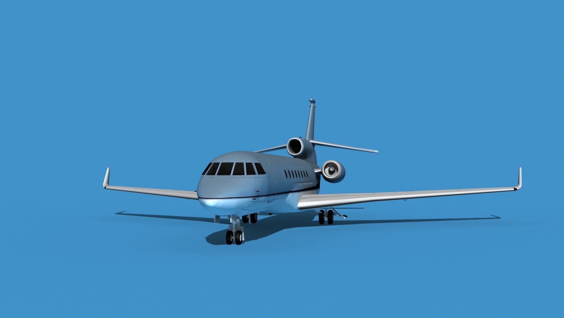Dassault Falcon 50 V08 3D model_1