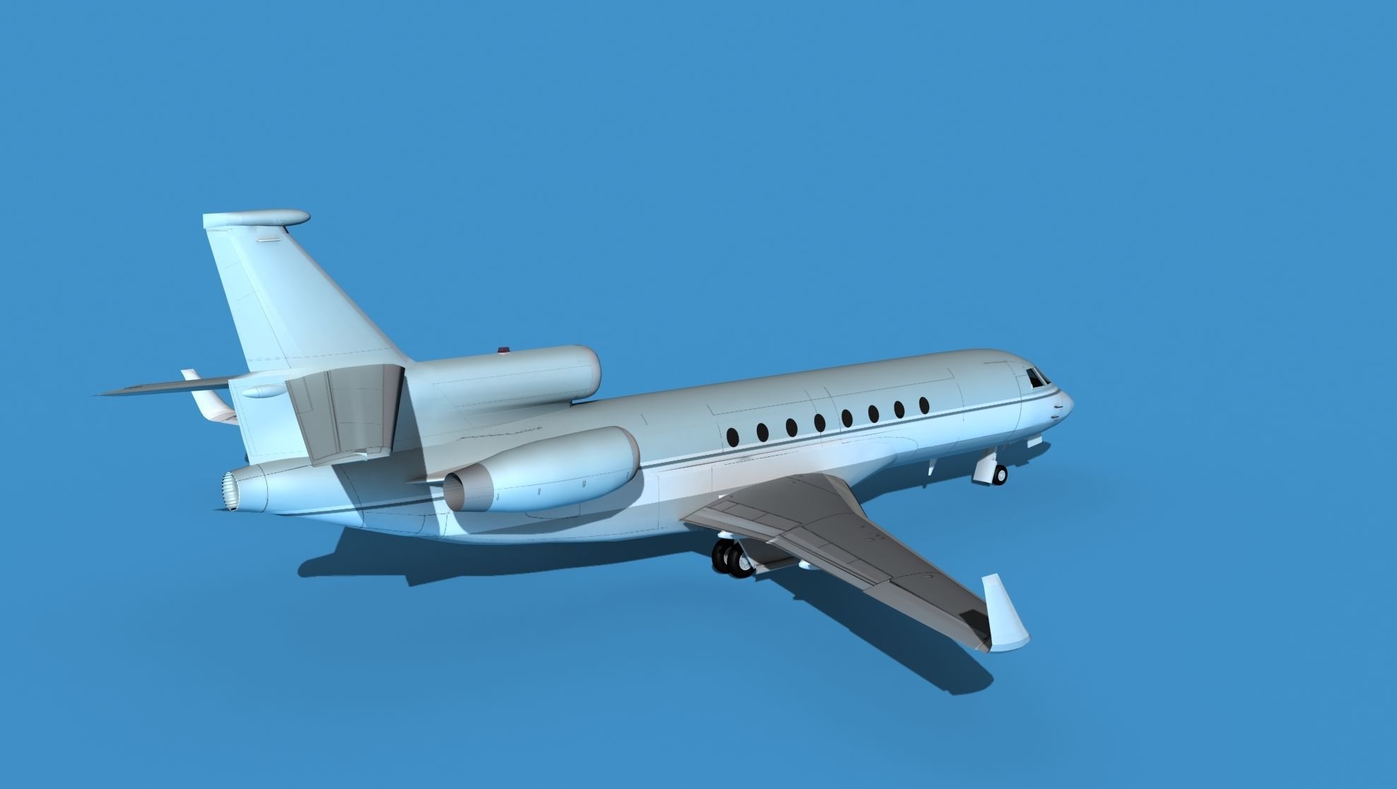 Dassault Falcon 50 V10 3D model_5