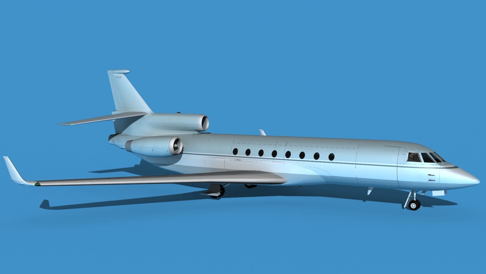 Dassault Falcon 50 V10 3D model_3