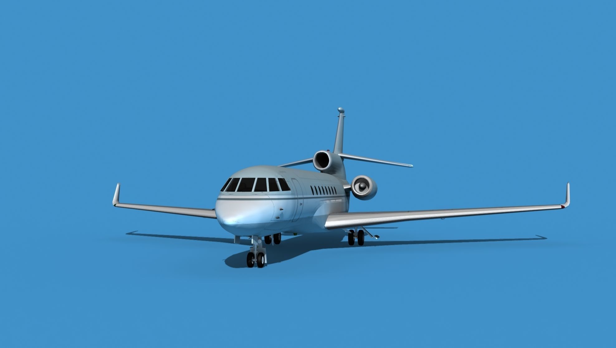 Dassault Falcon 50 V10 3D model_1