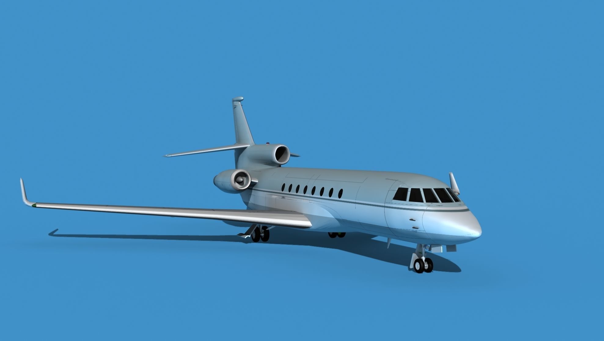 Dassault Falcon 50 V10 3D model_2