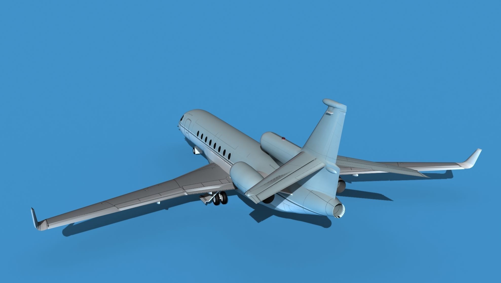 Dassault Falcon 50 V10 3D model_7