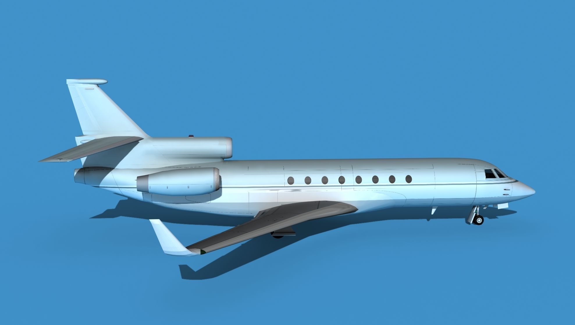 Dassault Falcon 50 V10 3D model_4