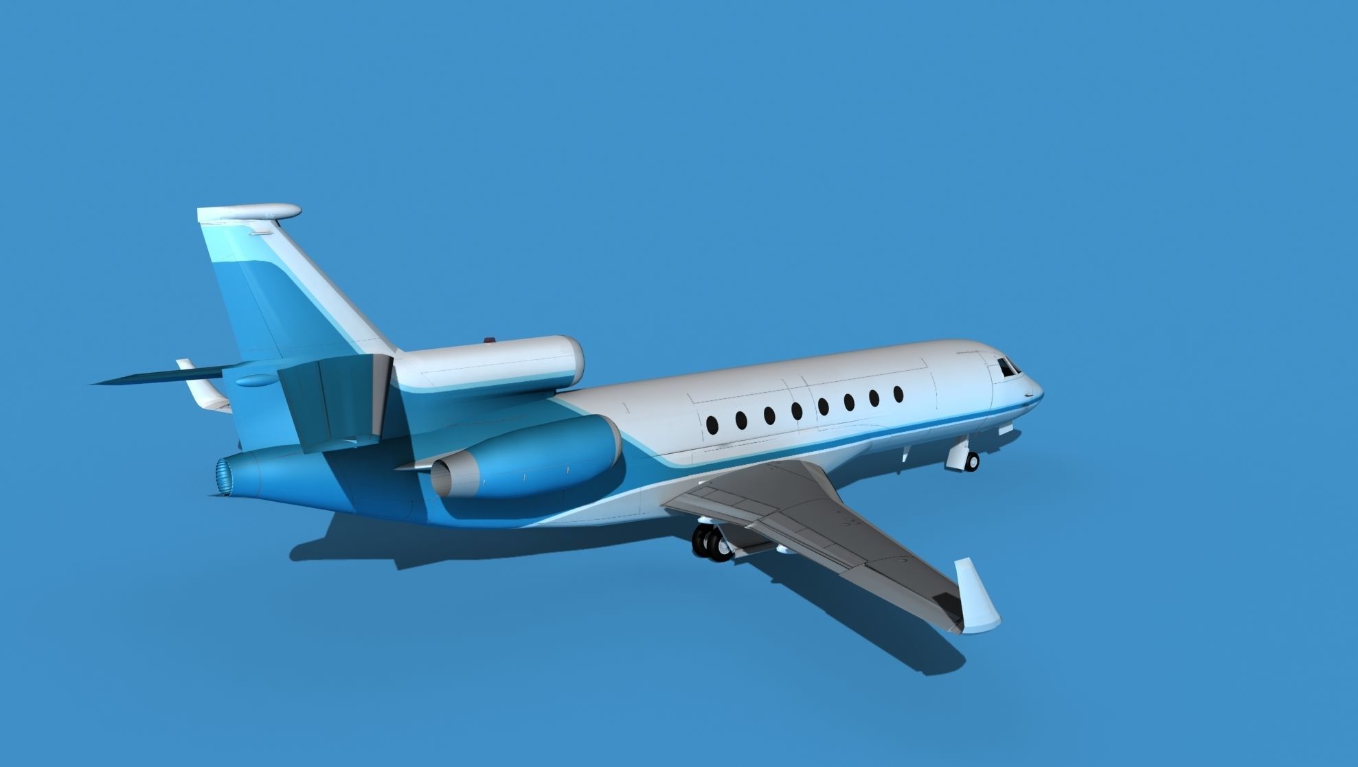 Dassault Falcon 50 V11 3D model_5