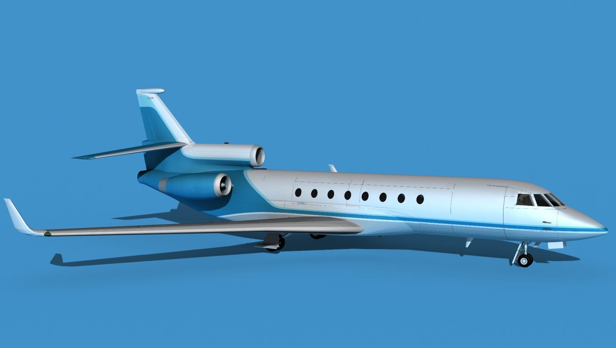 Dassault Falcon 50 V11 3D model_3
