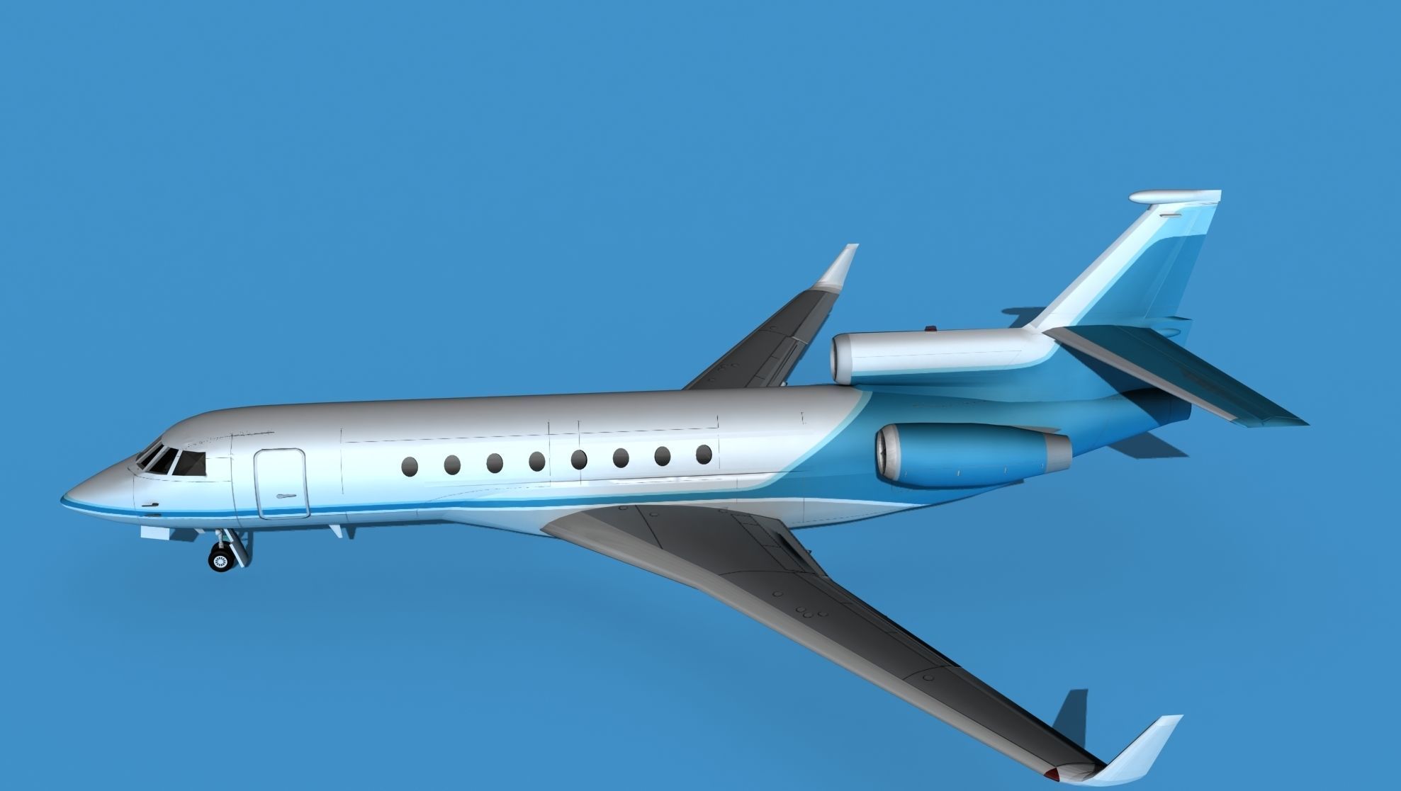 Dassault Falcon 50 V11 3D model_9