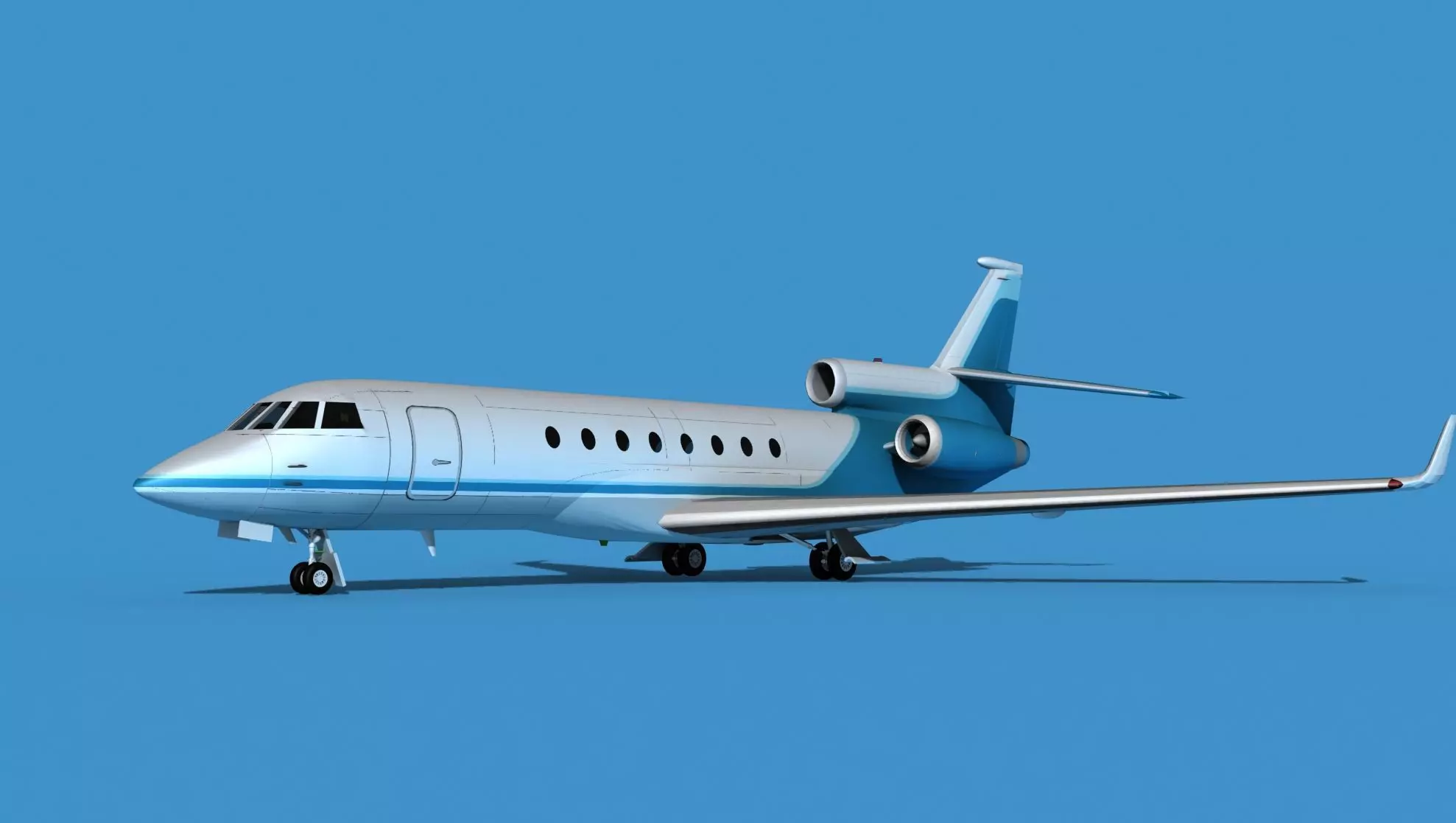 Dassault Falcon 50 V11 3D model_0