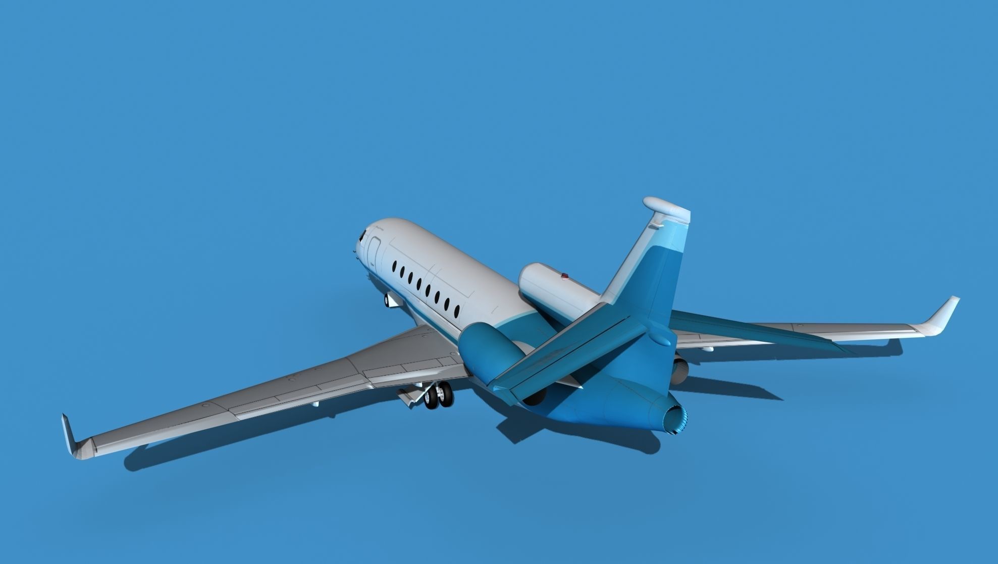 Dassault Falcon 50 V11 3D model_7
