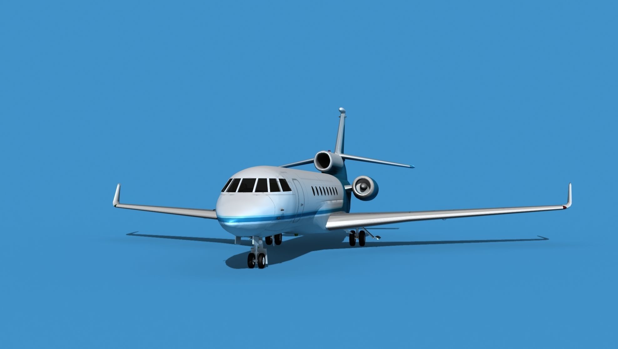 Dassault Falcon 50 V11 3D model_1