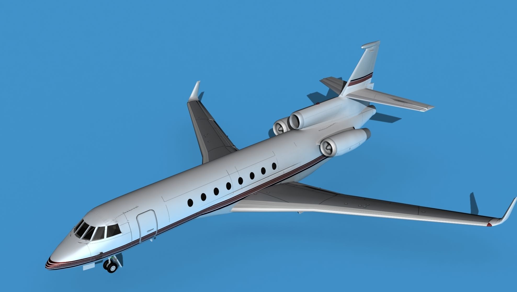 Dassault Falcon 50 V12 3D model_10