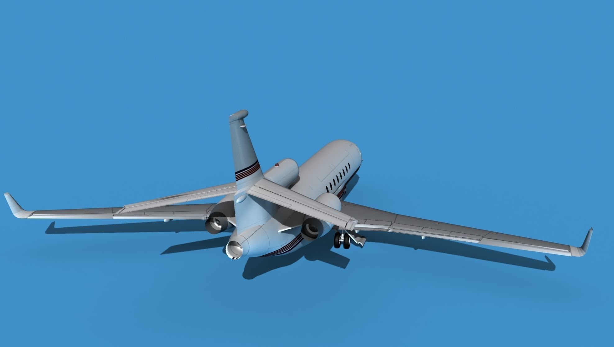Dassault Falcon 50 V12 3D model_6