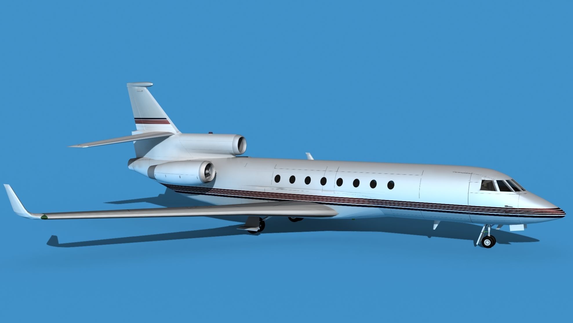 Dassault Falcon 50 V12 3D model_3