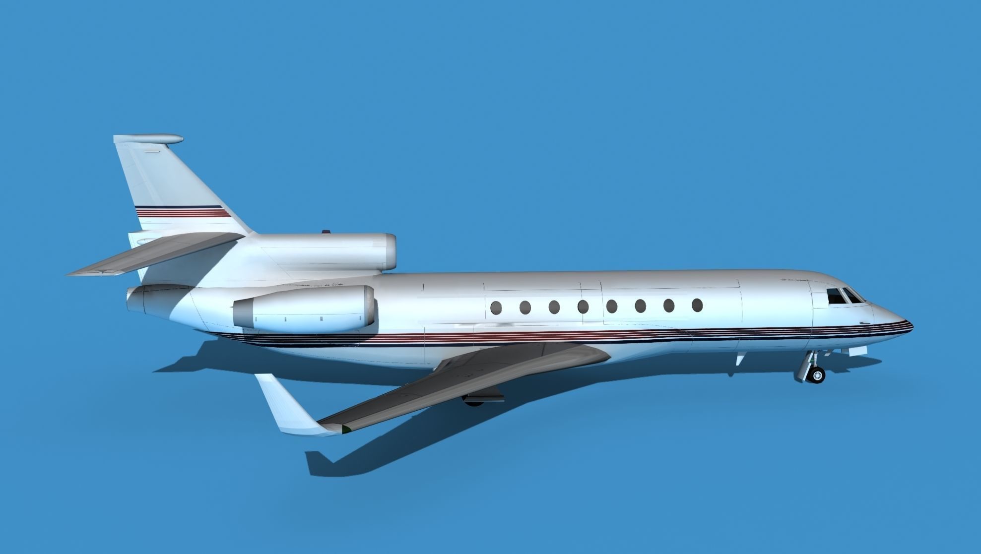 Dassault Falcon 50 V12 3D model_4