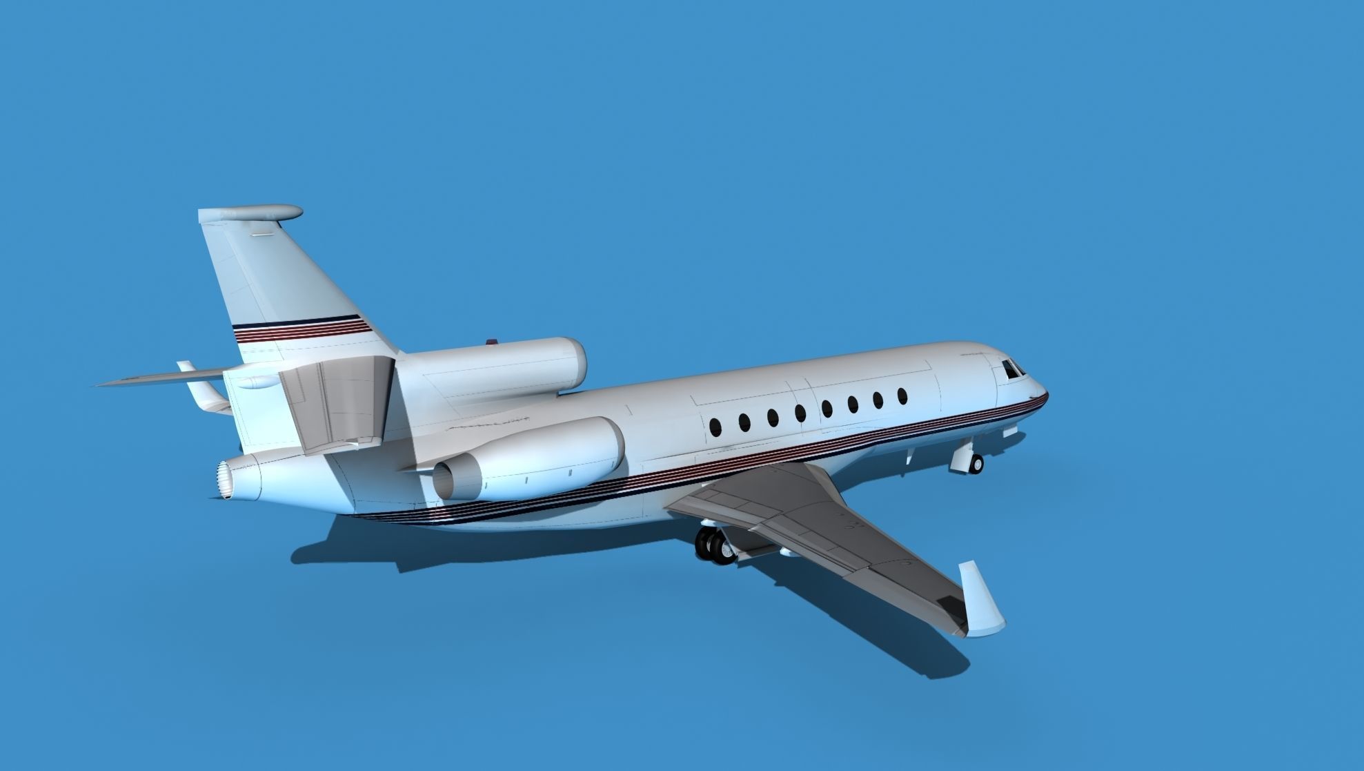 Dassault Falcon 50 V12 3D model_5