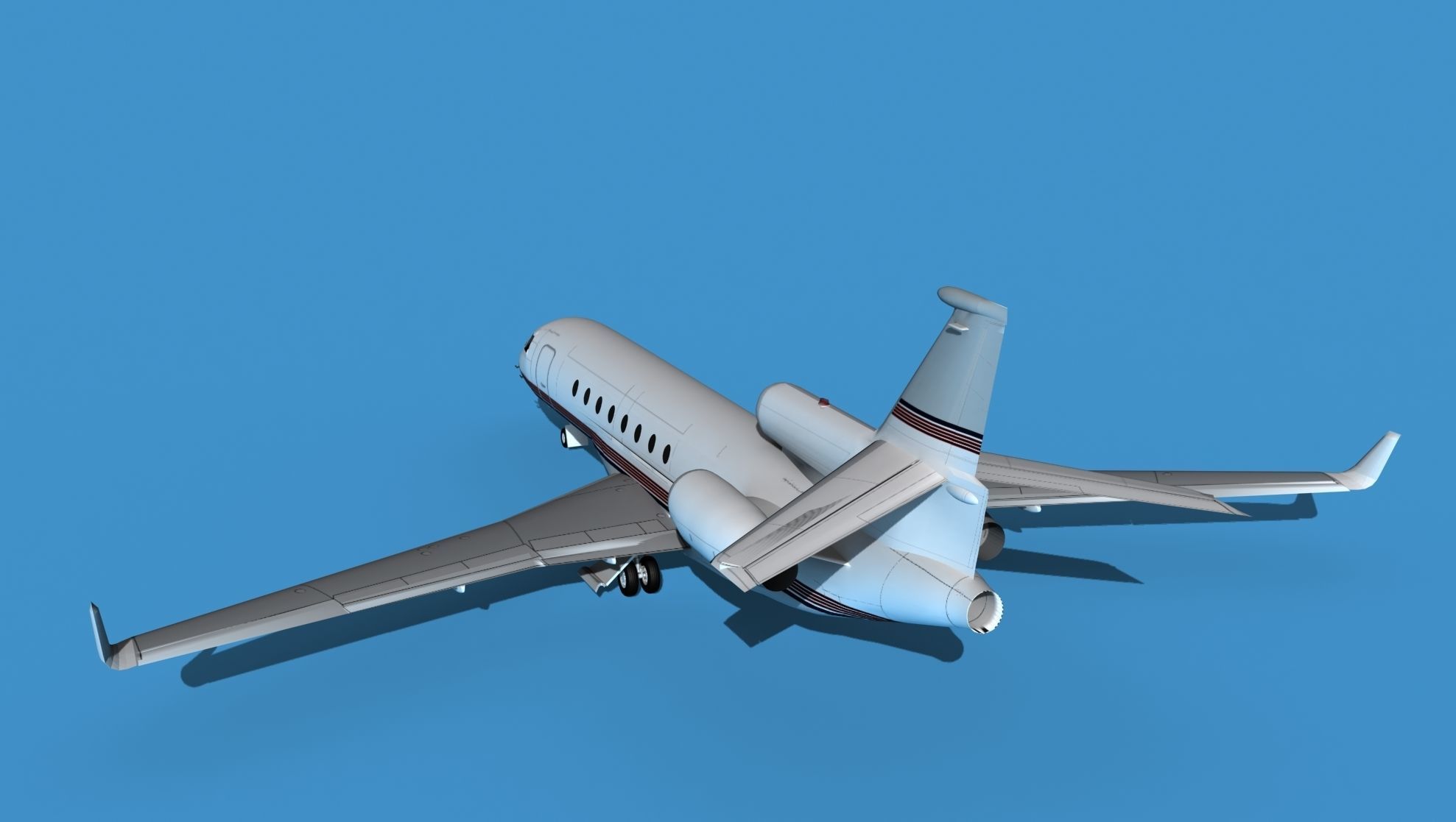 Dassault Falcon 50 V12 3D model_7
