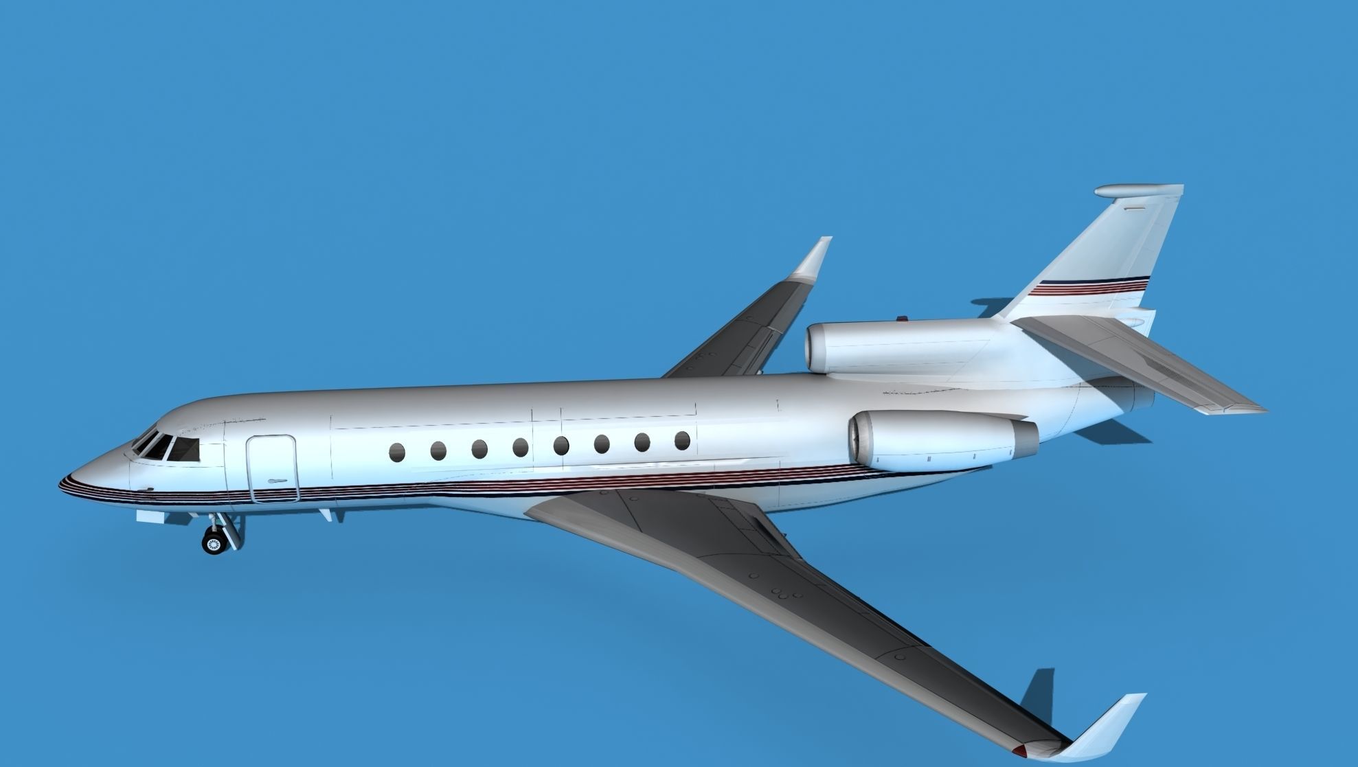 Dassault Falcon 50 V12 3D model_9