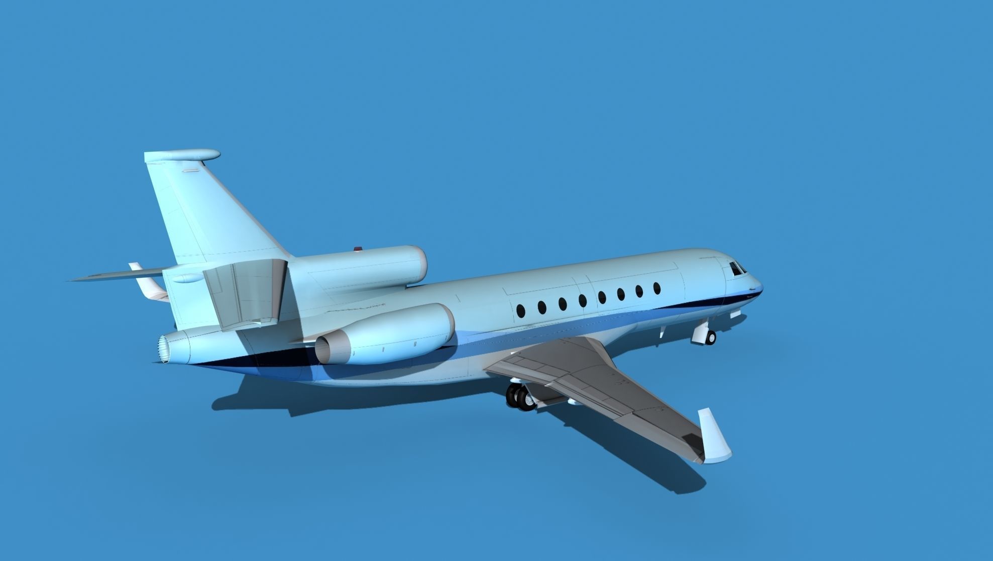 Dassault Falcon 50 V13 3D model_5