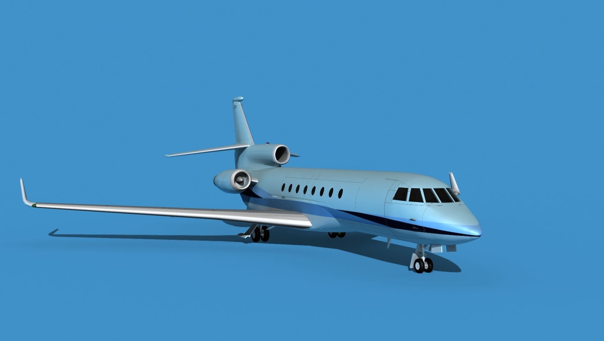 Dassault Falcon 50 V13 3D model_2
