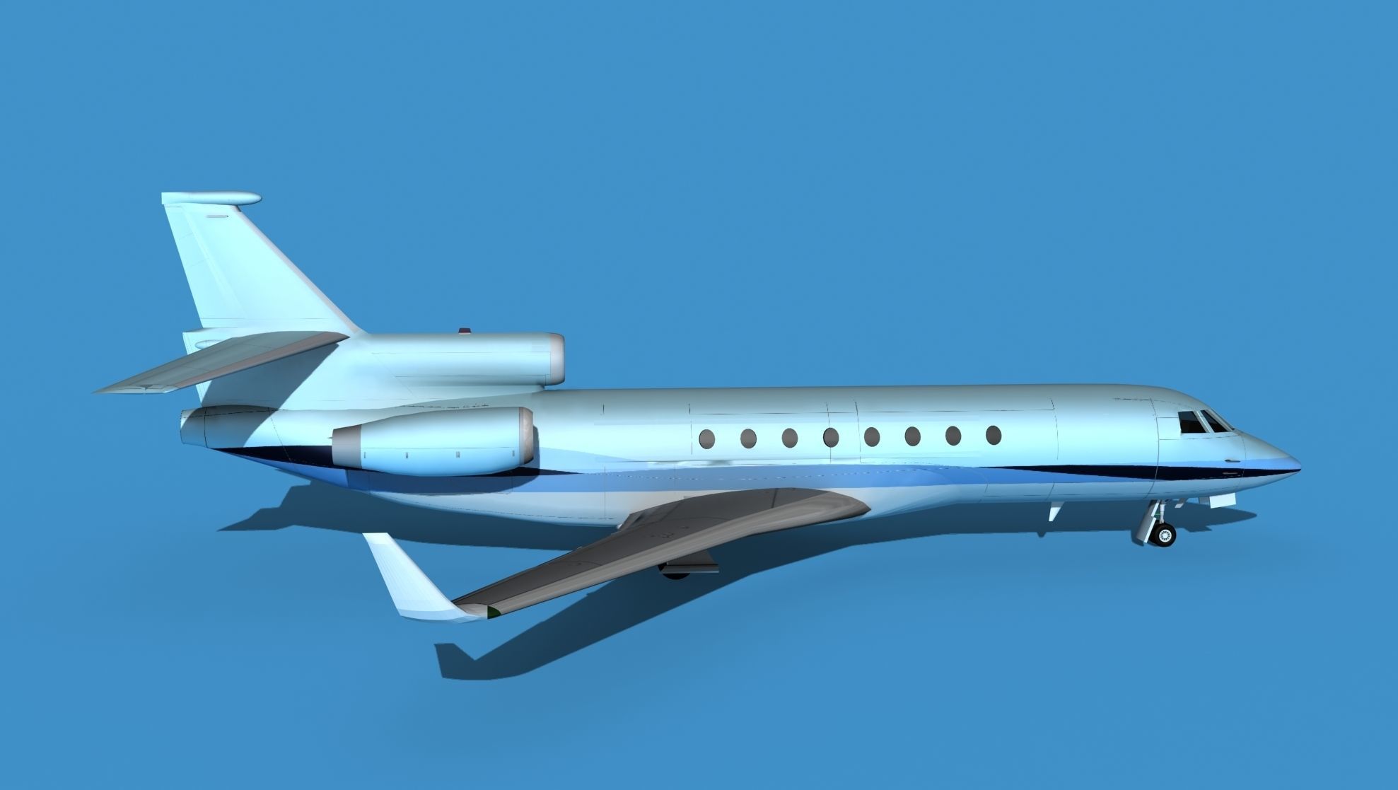 Dassault Falcon 50 V13 3D model_4