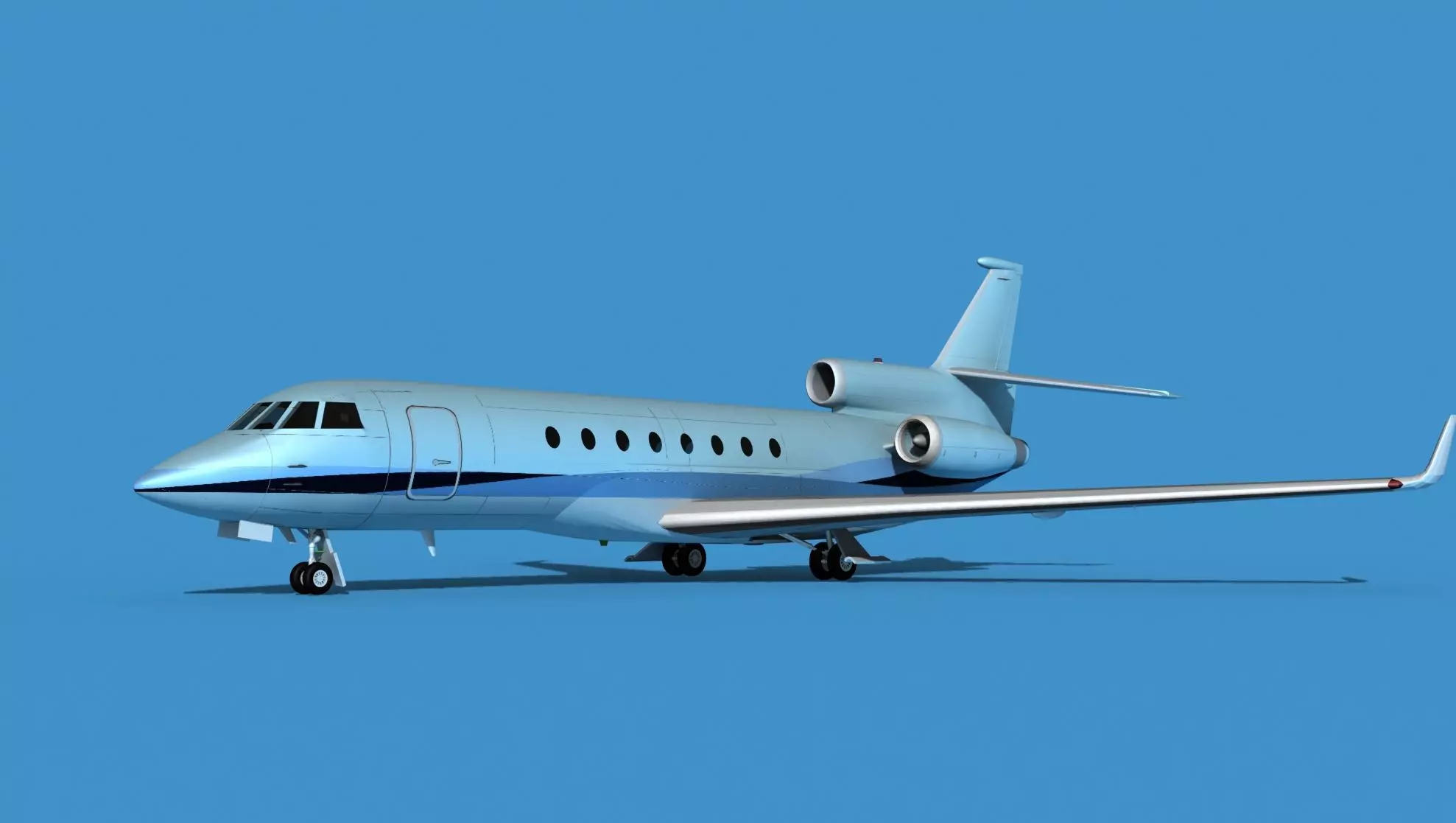 Dassault Falcon 50 V13 3D model_0