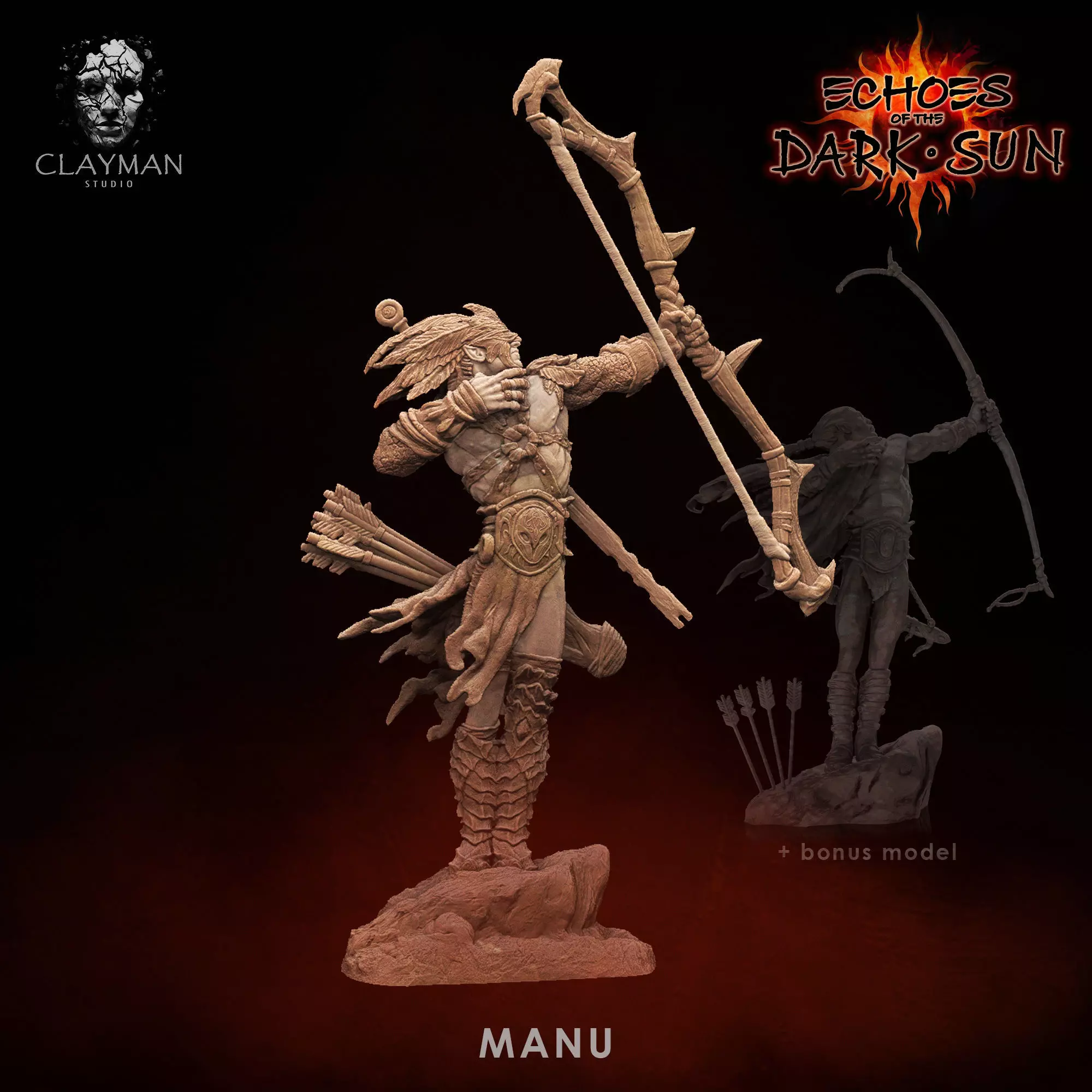 Manu - 32mm - 75mm - 348mm 3D print model_0