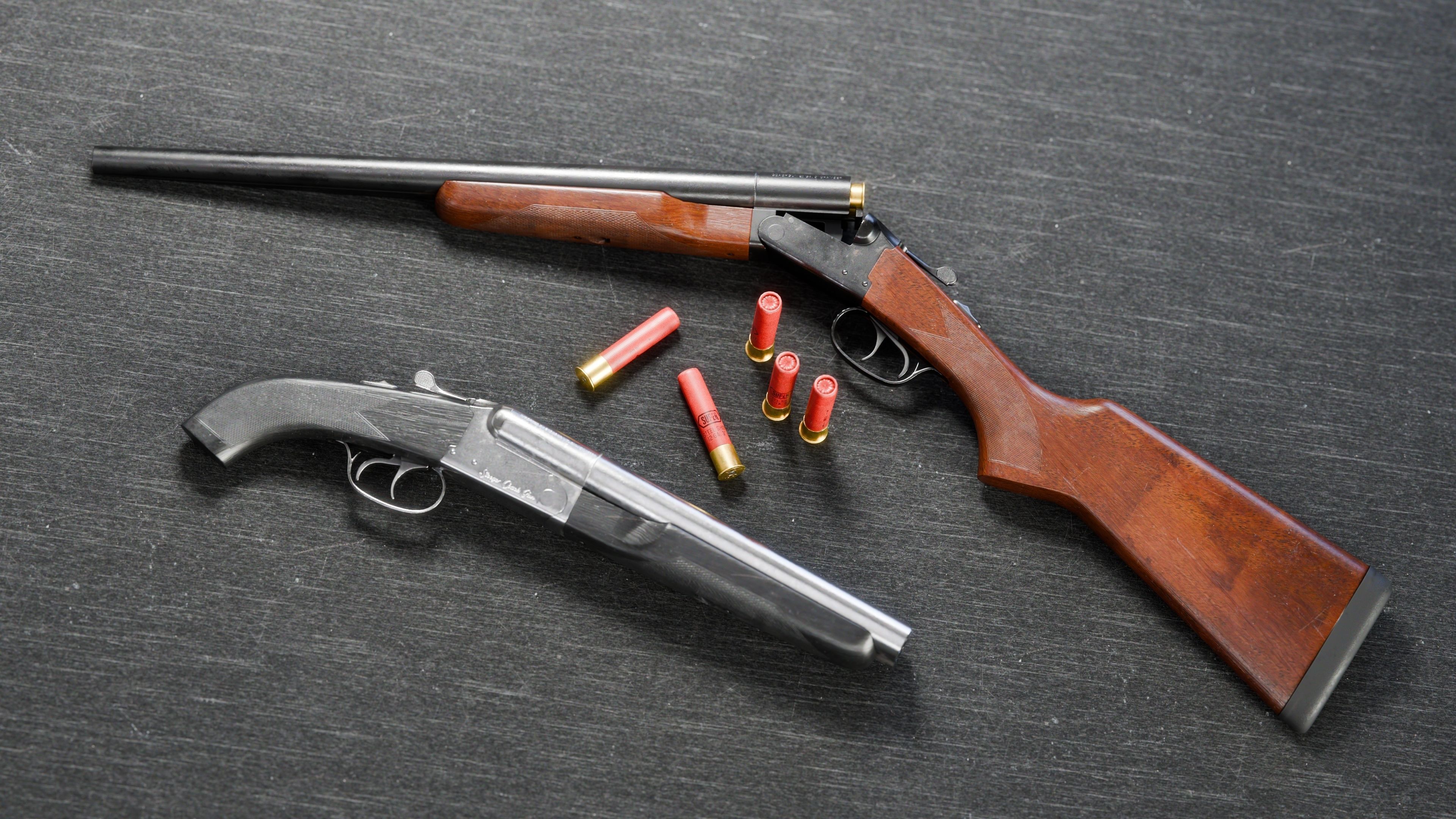 Game Ready Stoeger Double Barrel Coach Gun Long and Short Barrel Low-poly 3D model_6