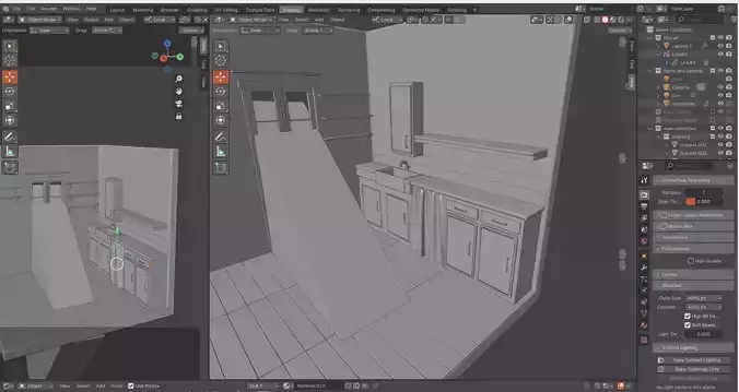 Isometric French Kitchen