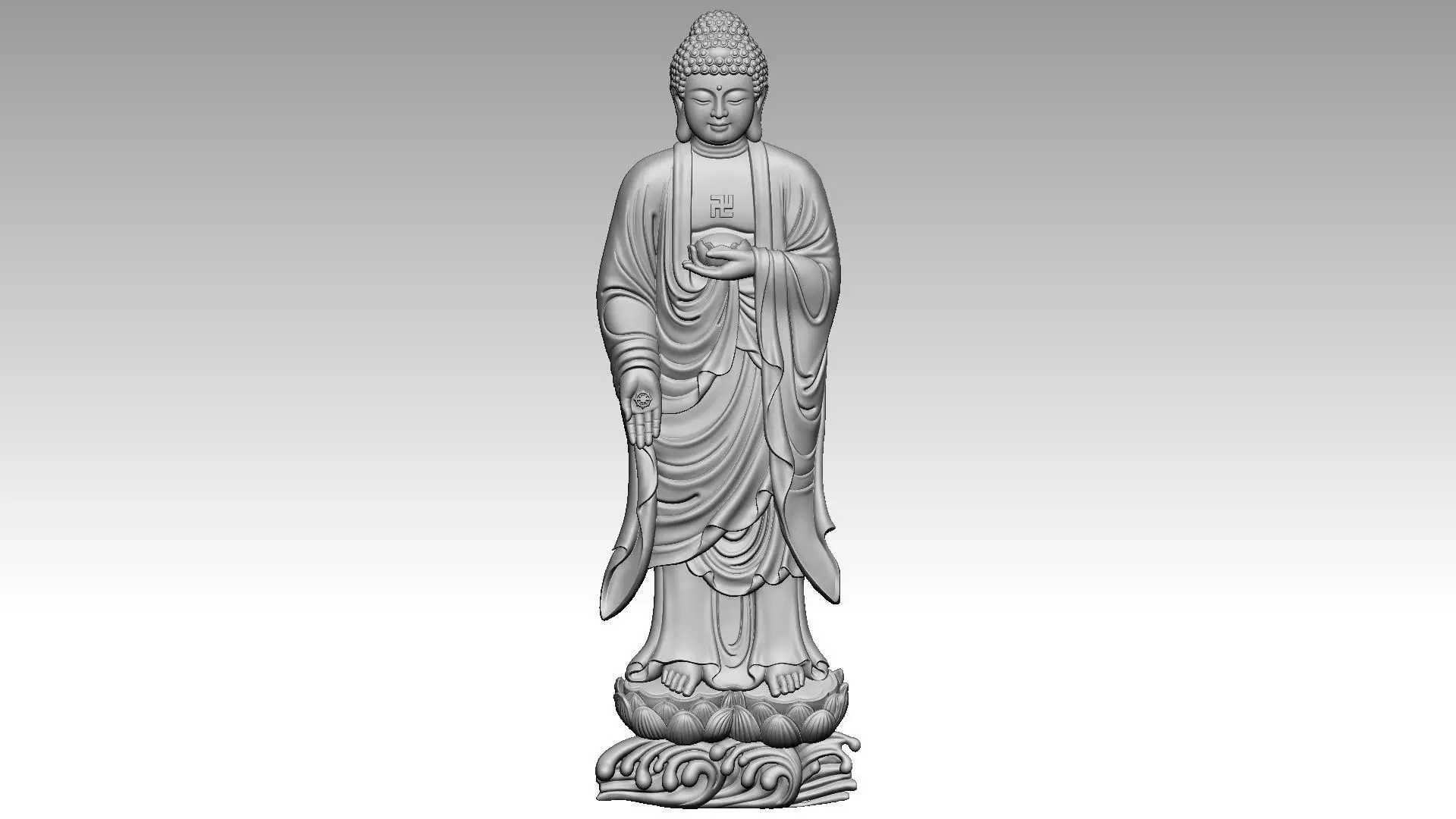 Buddha reliefs 3D print model_0