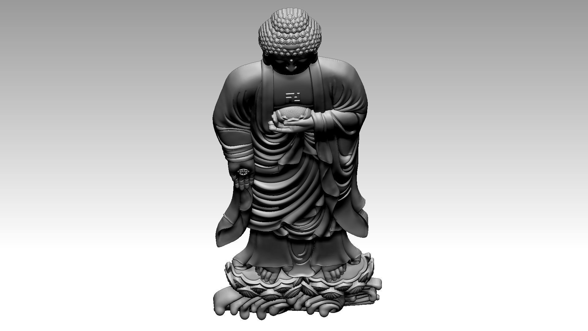 Buddha reliefs 3D print model_1