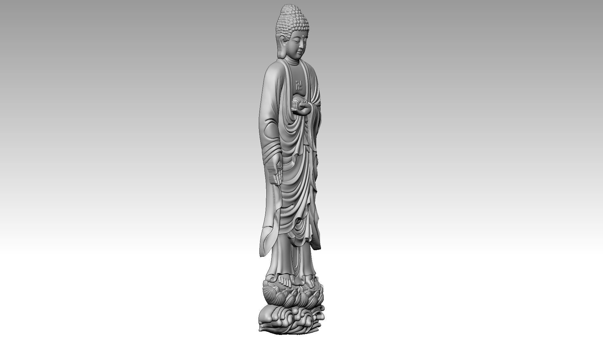 Buddha reliefs 3D print model_8