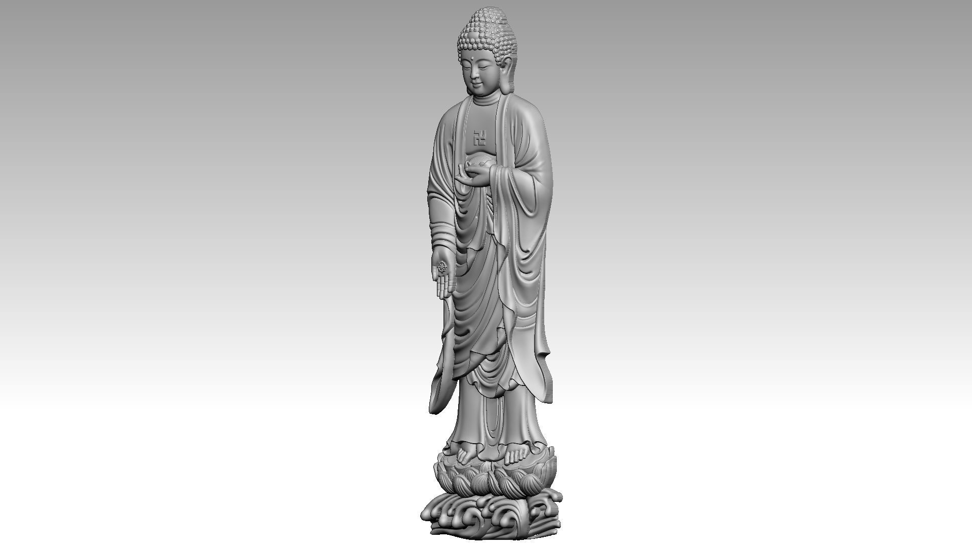 Buddha reliefs 3D print model_2