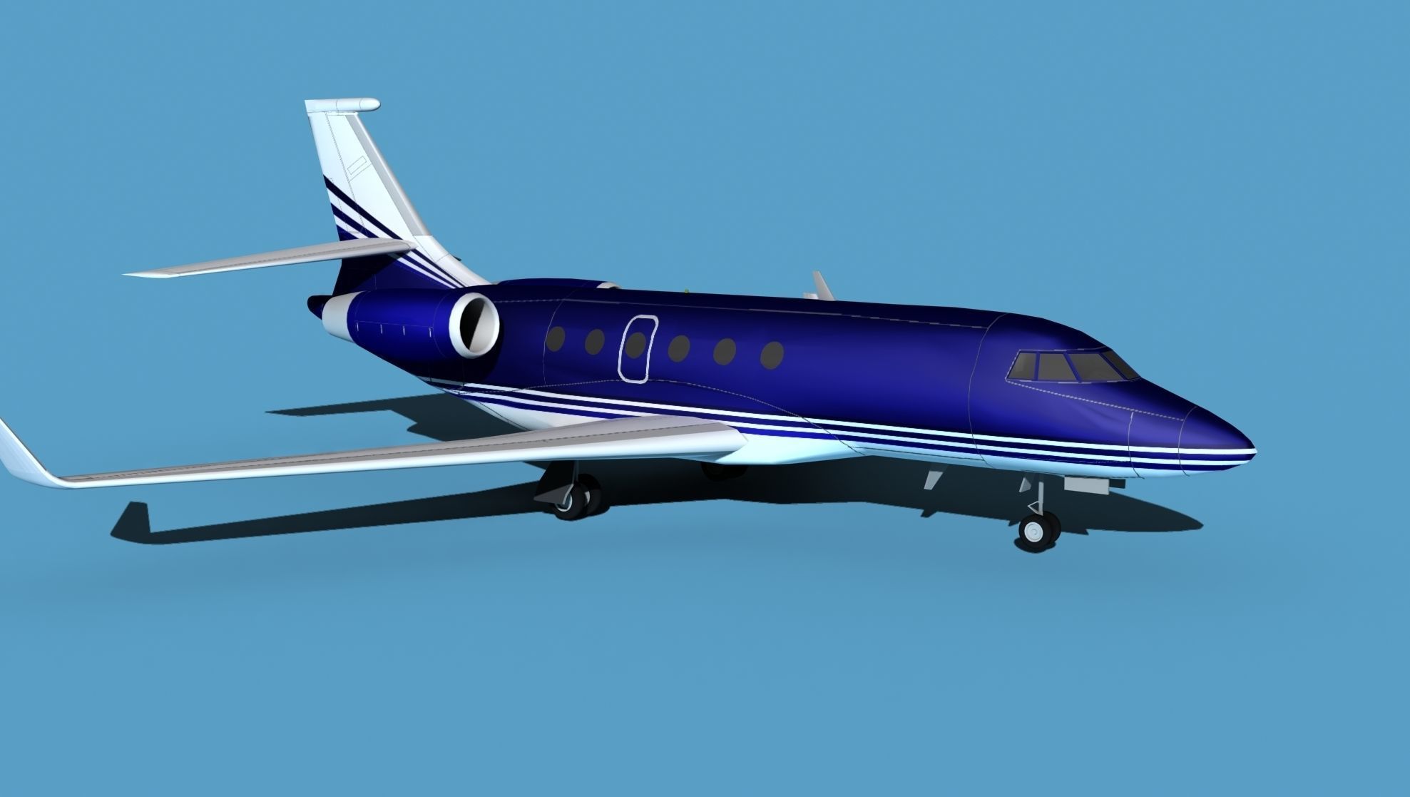 Dassault Falcon 2000 V01 3D model_3