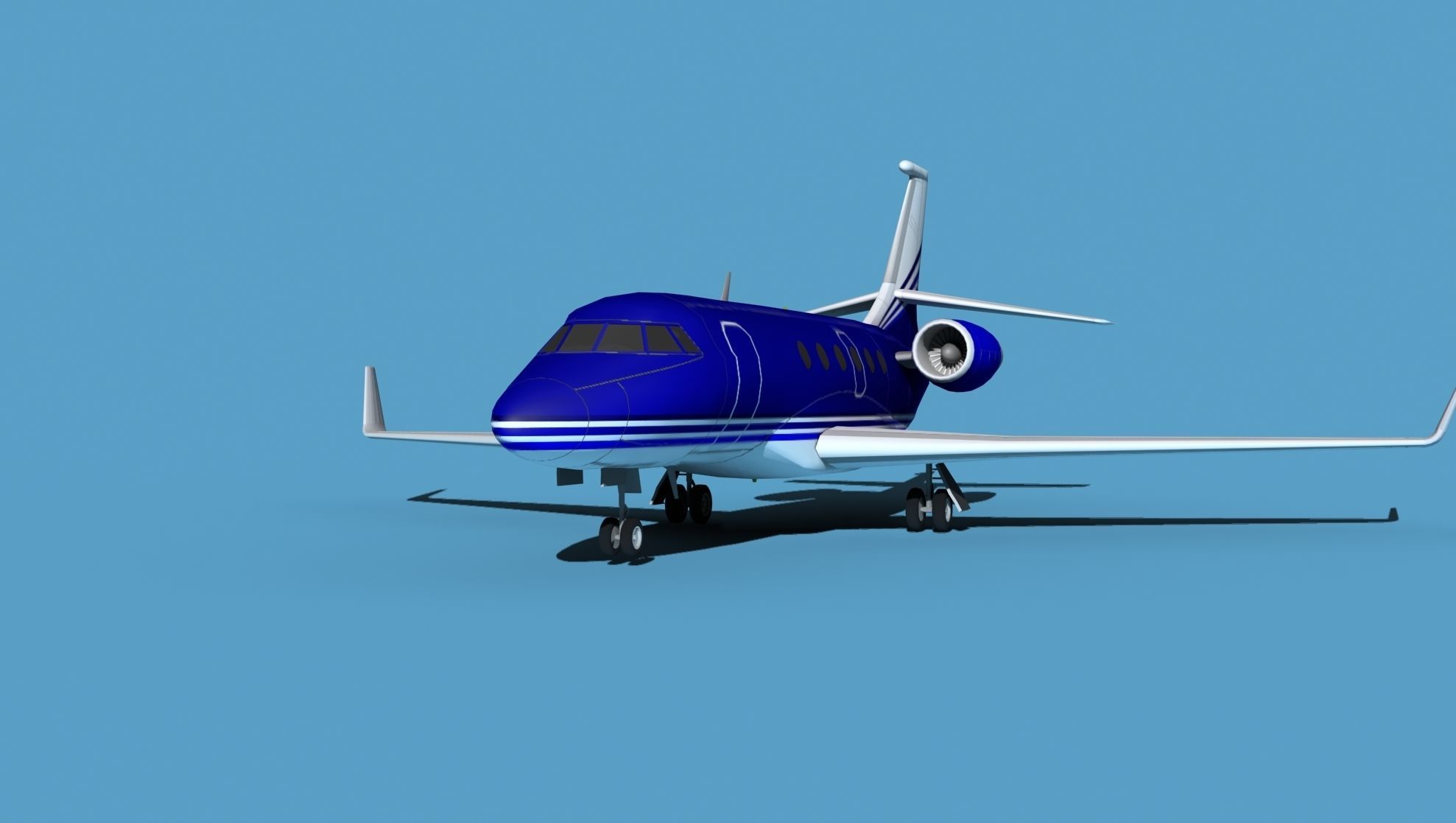 Dassault Falcon 2000 V01 3D model_1