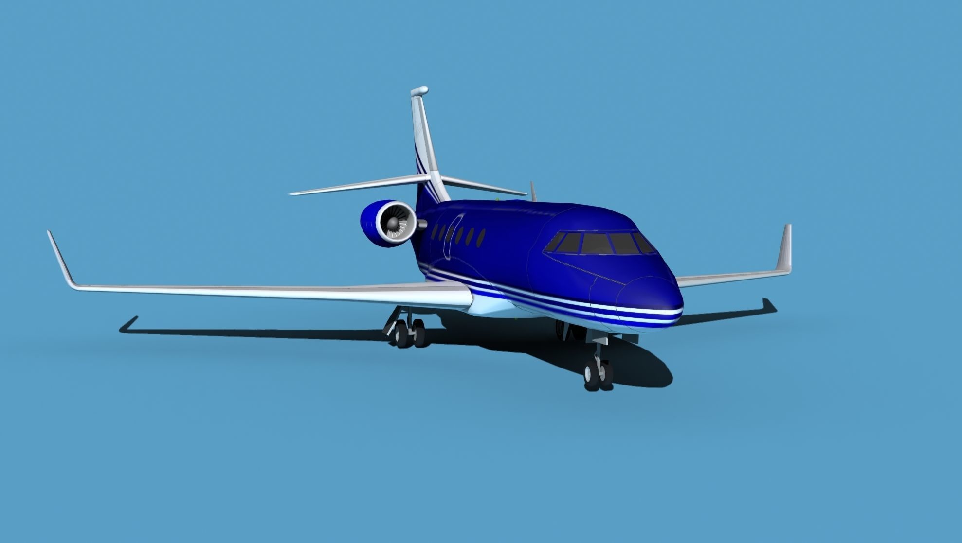 Dassault Falcon 2000 V01 3D model_2