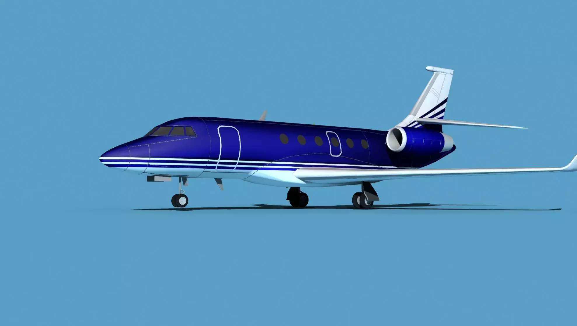 Dassault Falcon 2000 V01 3D model_0