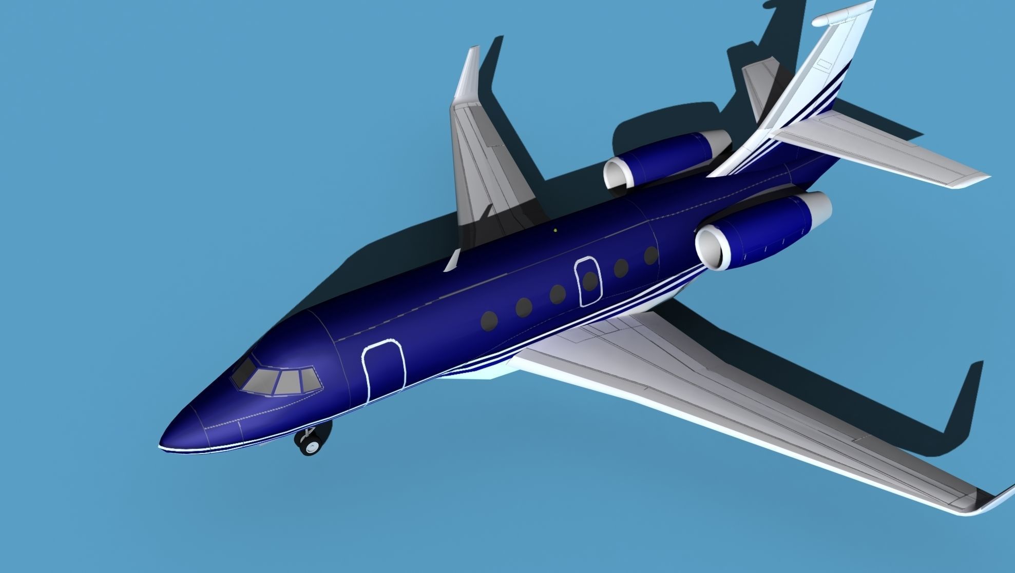 Dassault Falcon 2000 V01 3D model_10