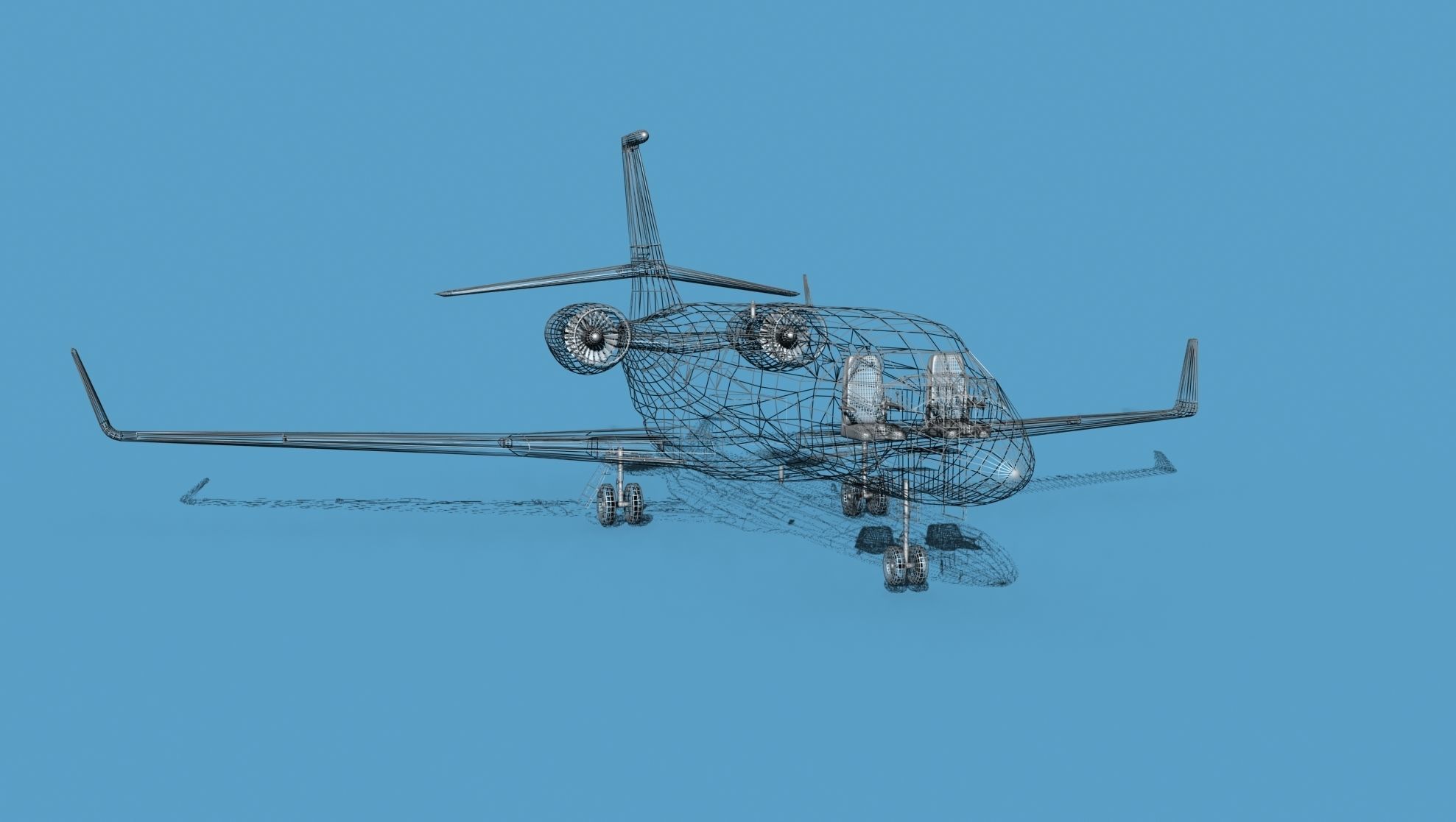 Dassault Falcon 2000 V02 3D model_12