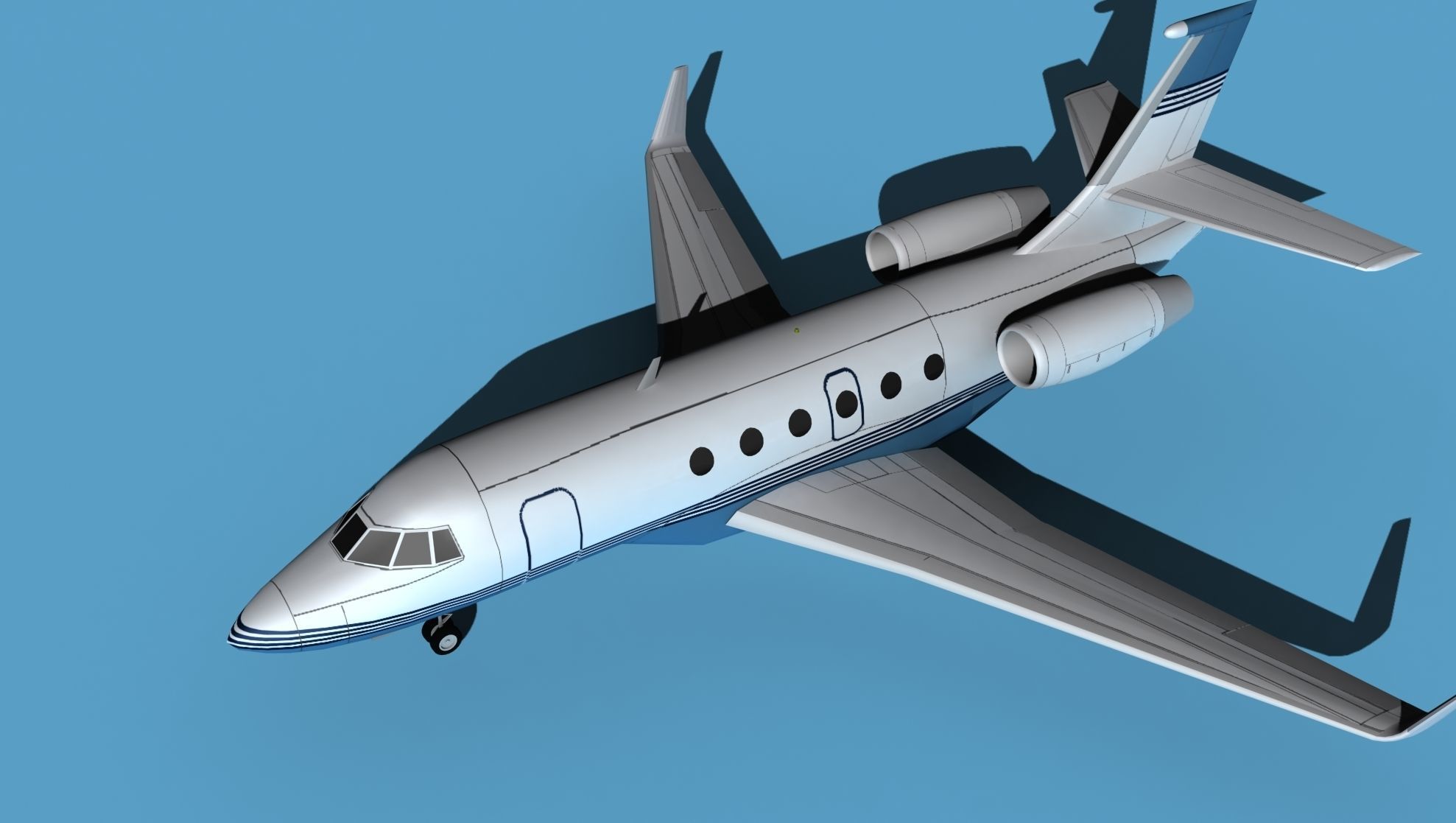 Dassault Falcon 2000 V02 3D model_10