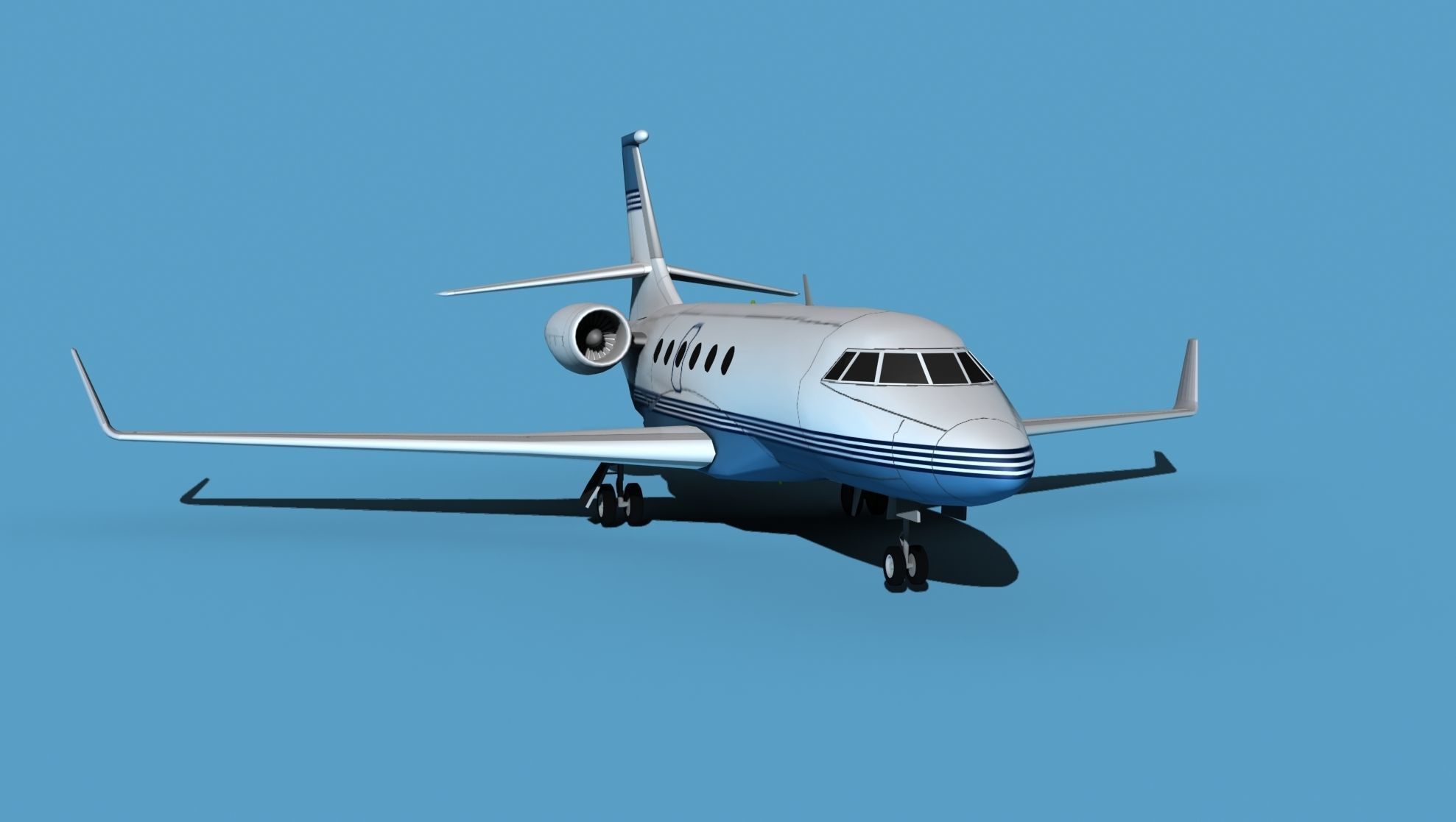 Dassault Falcon 2000 V02 3D model_2