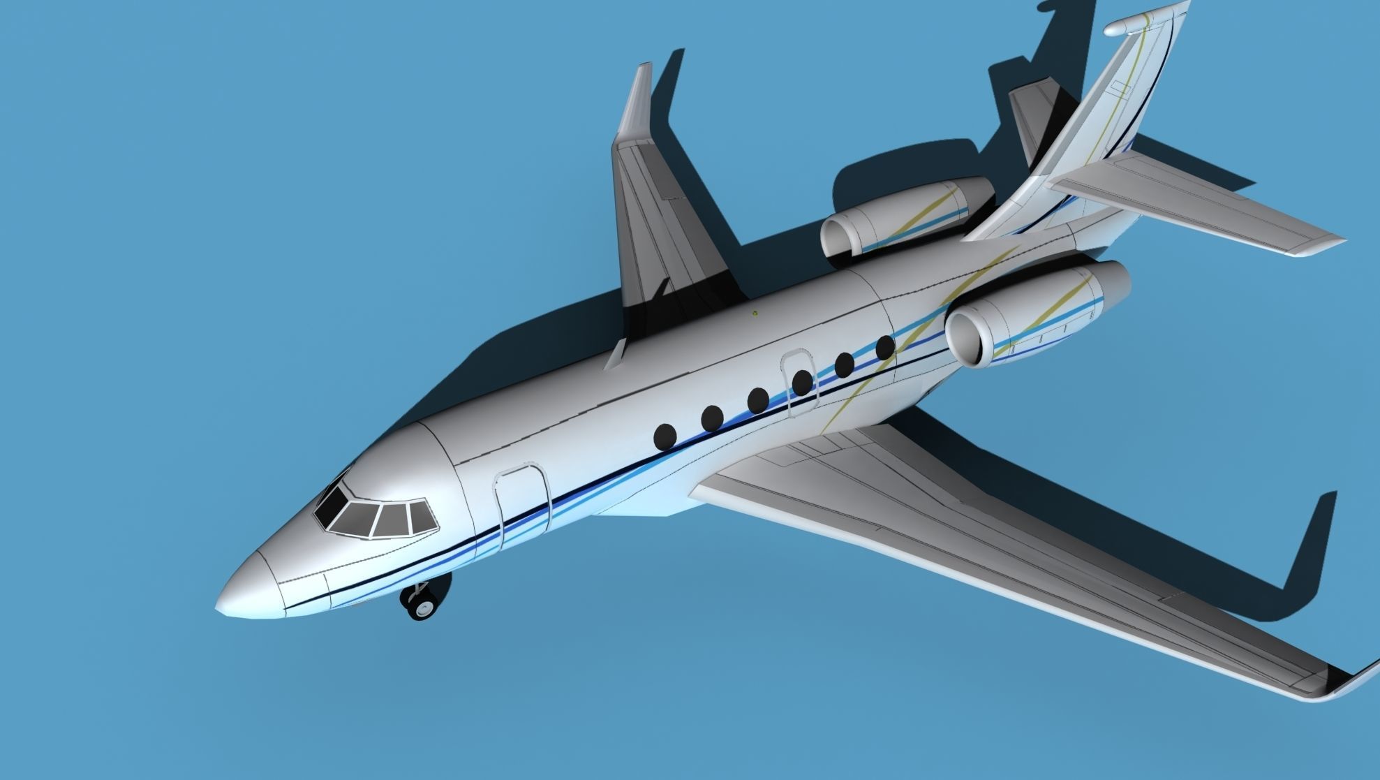 Dassault Falcon 2000 V07 3D model_10