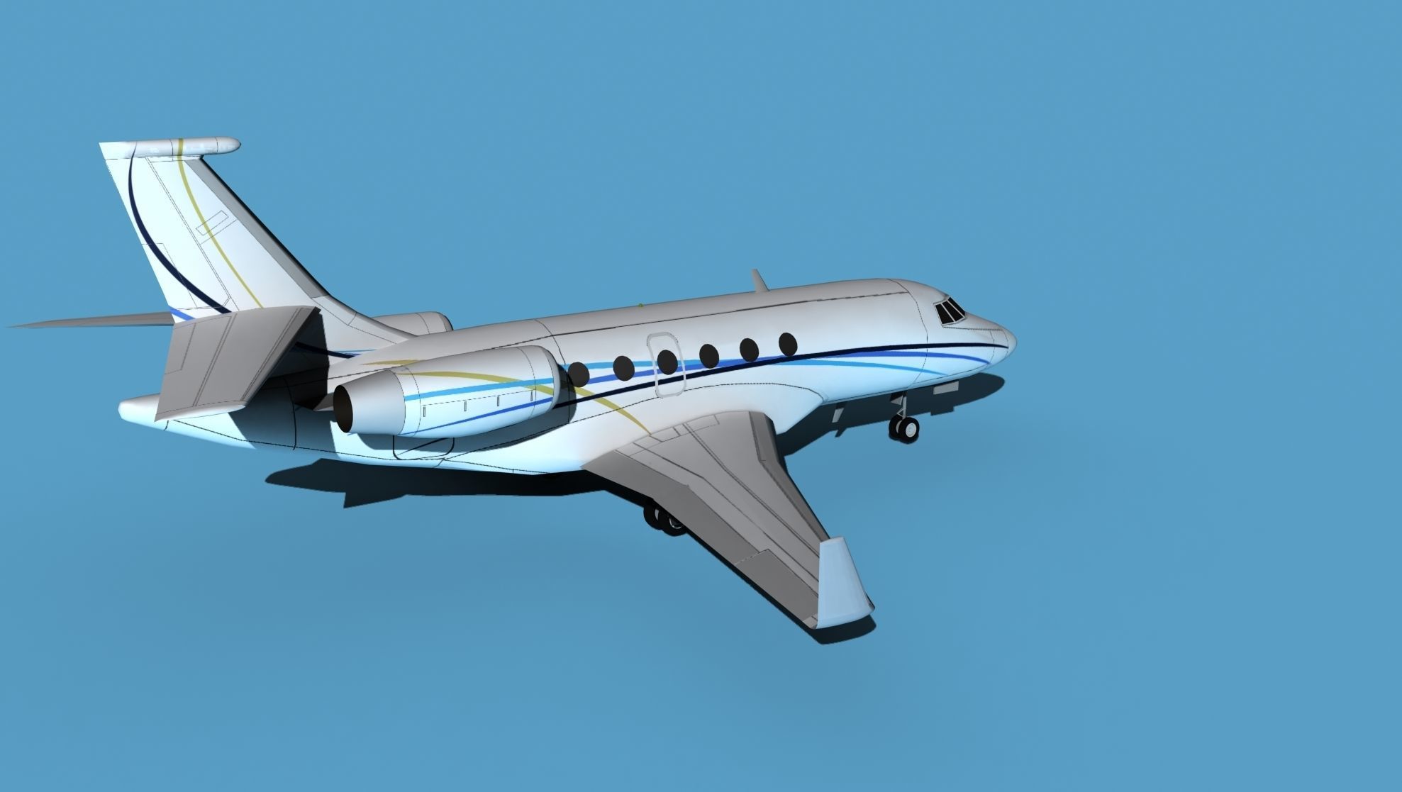 Dassault Falcon 2000 V07 3D model_5